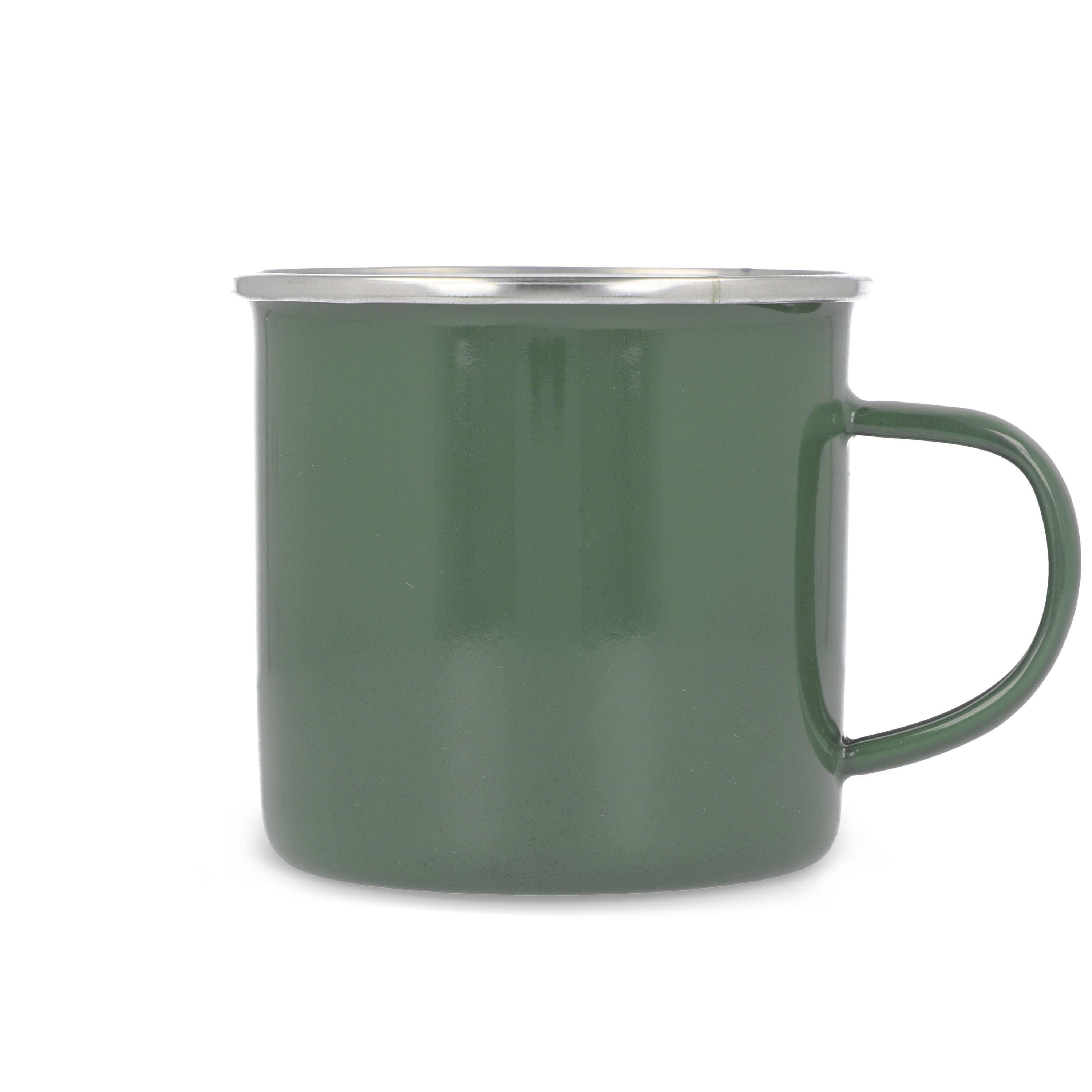Emalie Becher 350ml - olivgrün-939