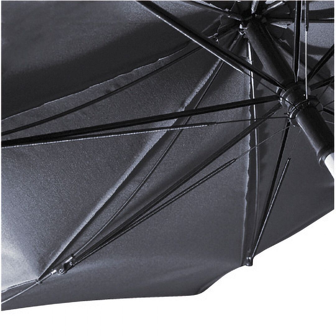 AC-Alu-Stockschirm Windmatic® Ø105 cm - silber - schwarz-630