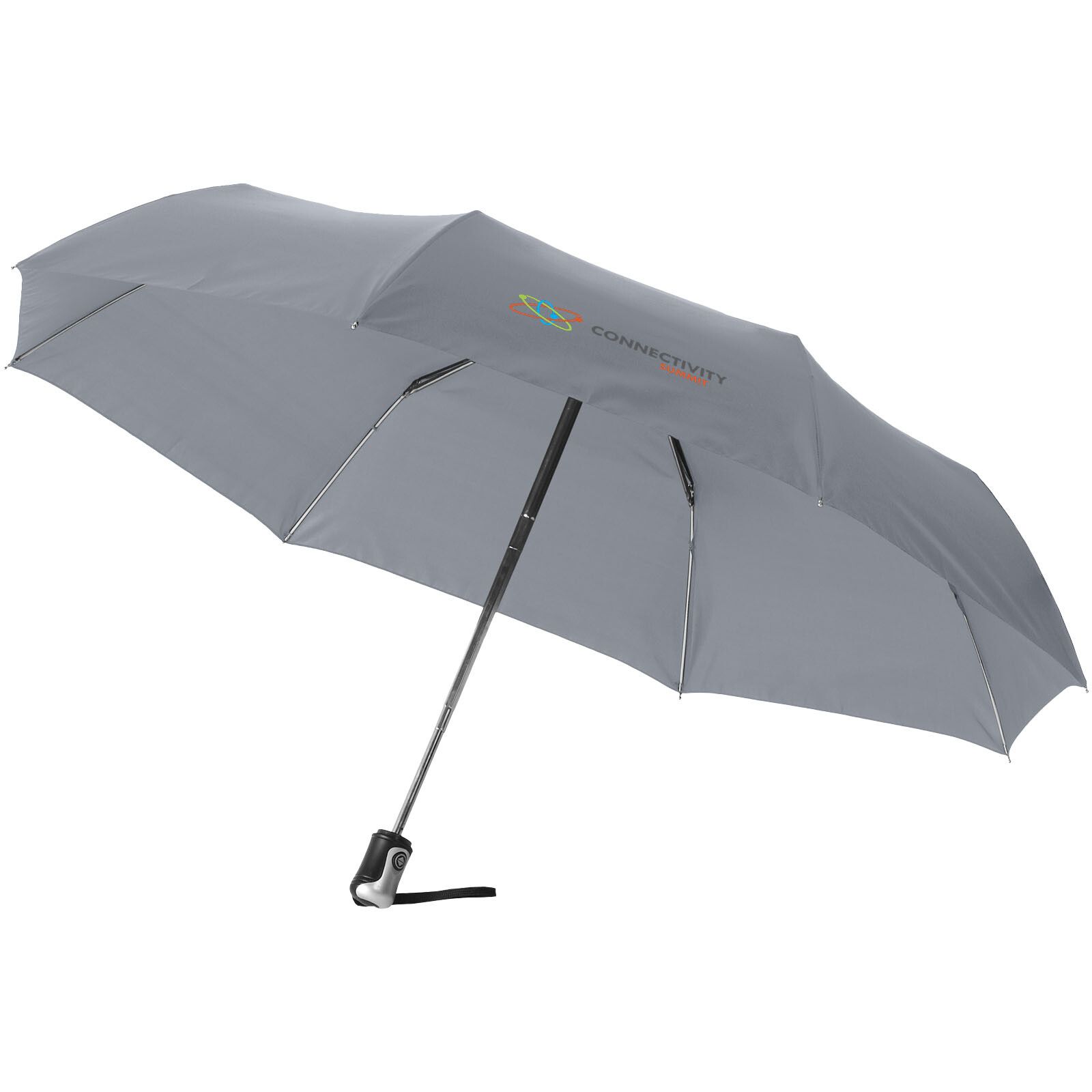 Alex 21,5" Vollautomatik Kompaktregenschirm - grau-610