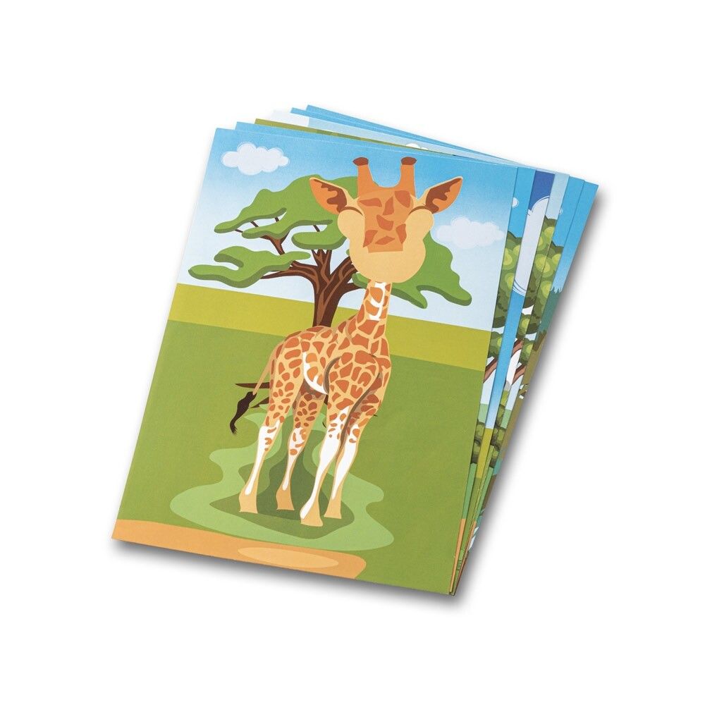 MADAGASCAR Sticker-Set mit sechs Blättern - weiß-398