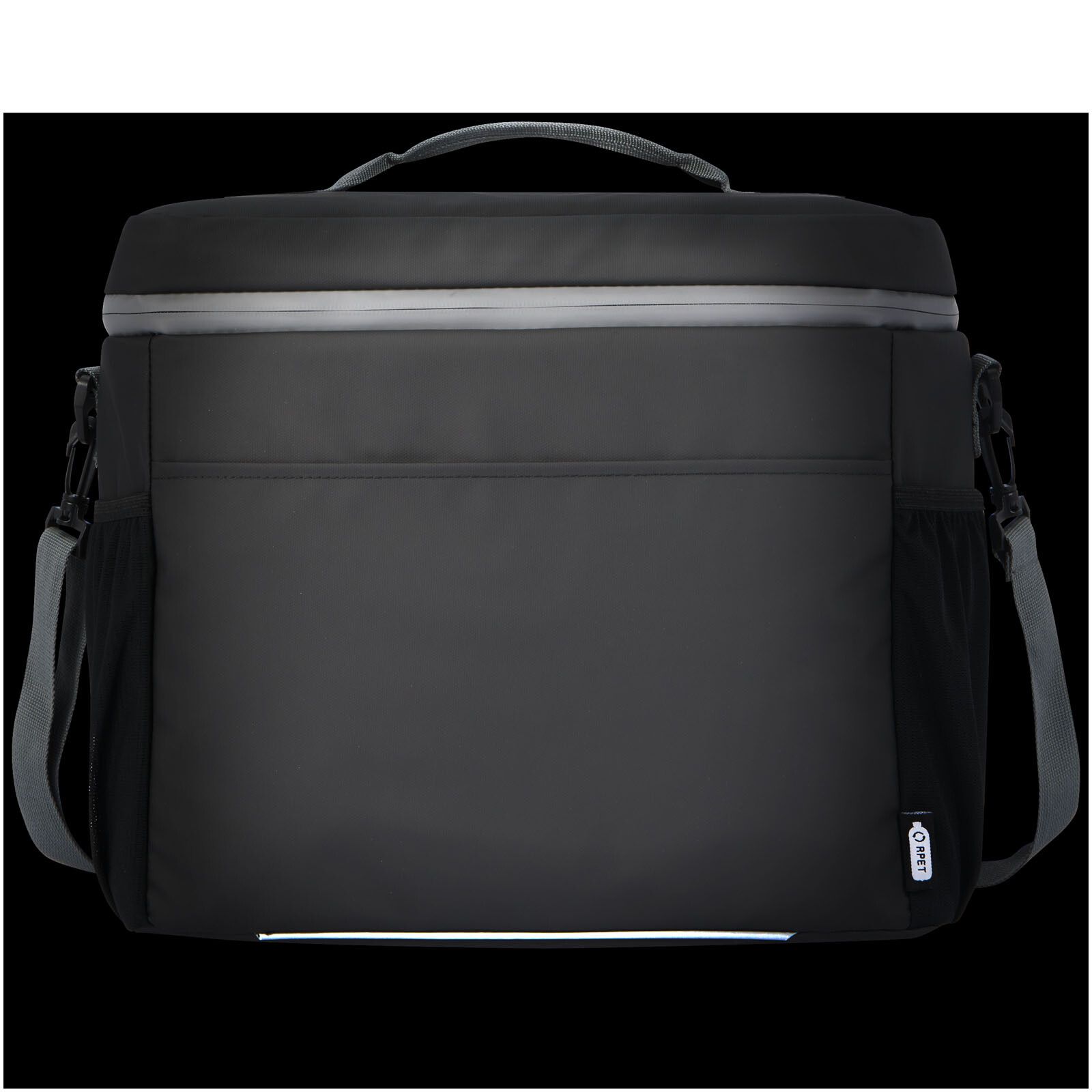 Aqua wasserabweisende Kühltasche für 20 Dosen aus GRS Recyclingmaterial 22 L - schwarz-290