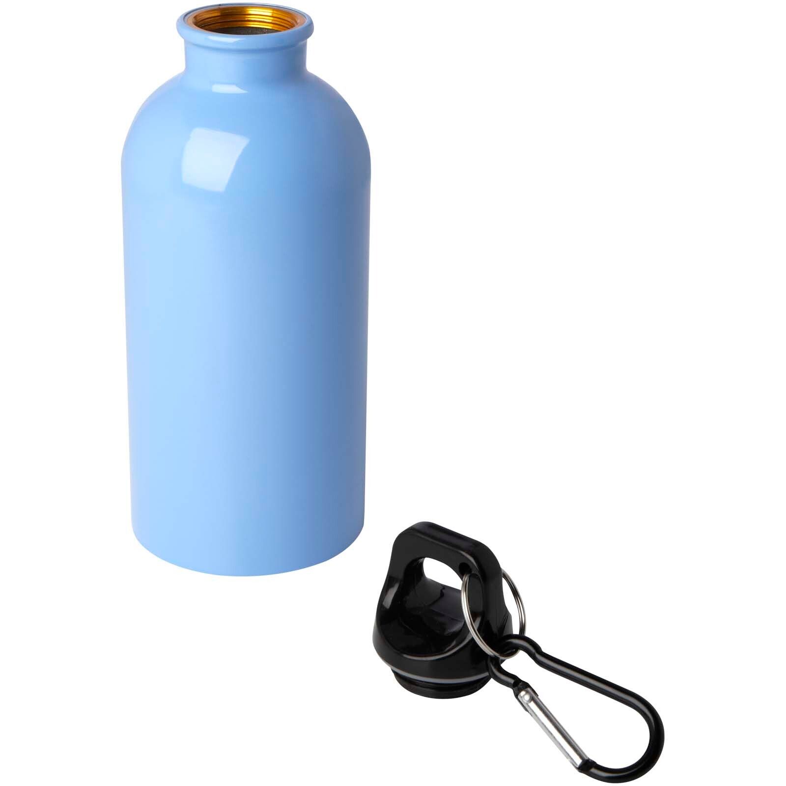 Oregon 400 ml RCS-zertifizierte, einwandige Trinkflasche aus Edelstahl mit Karabinerhaken - wolkenblau-239