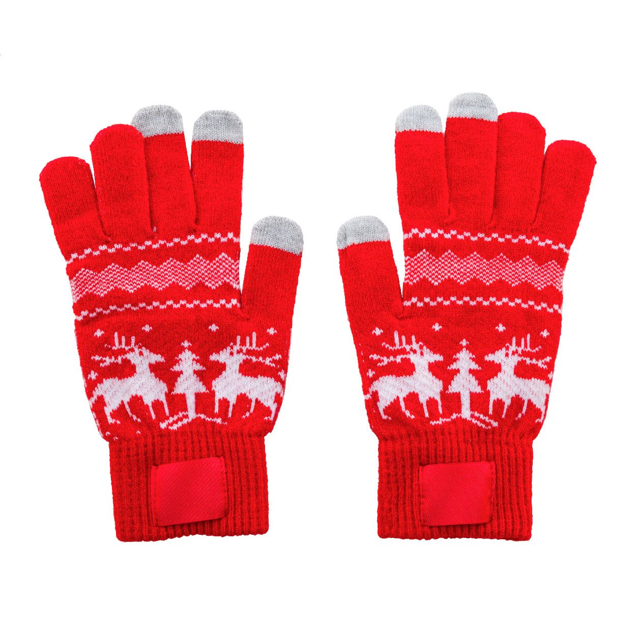 Skandihand Weihnachtliche Touchscreen-Handschuhe - rot-677