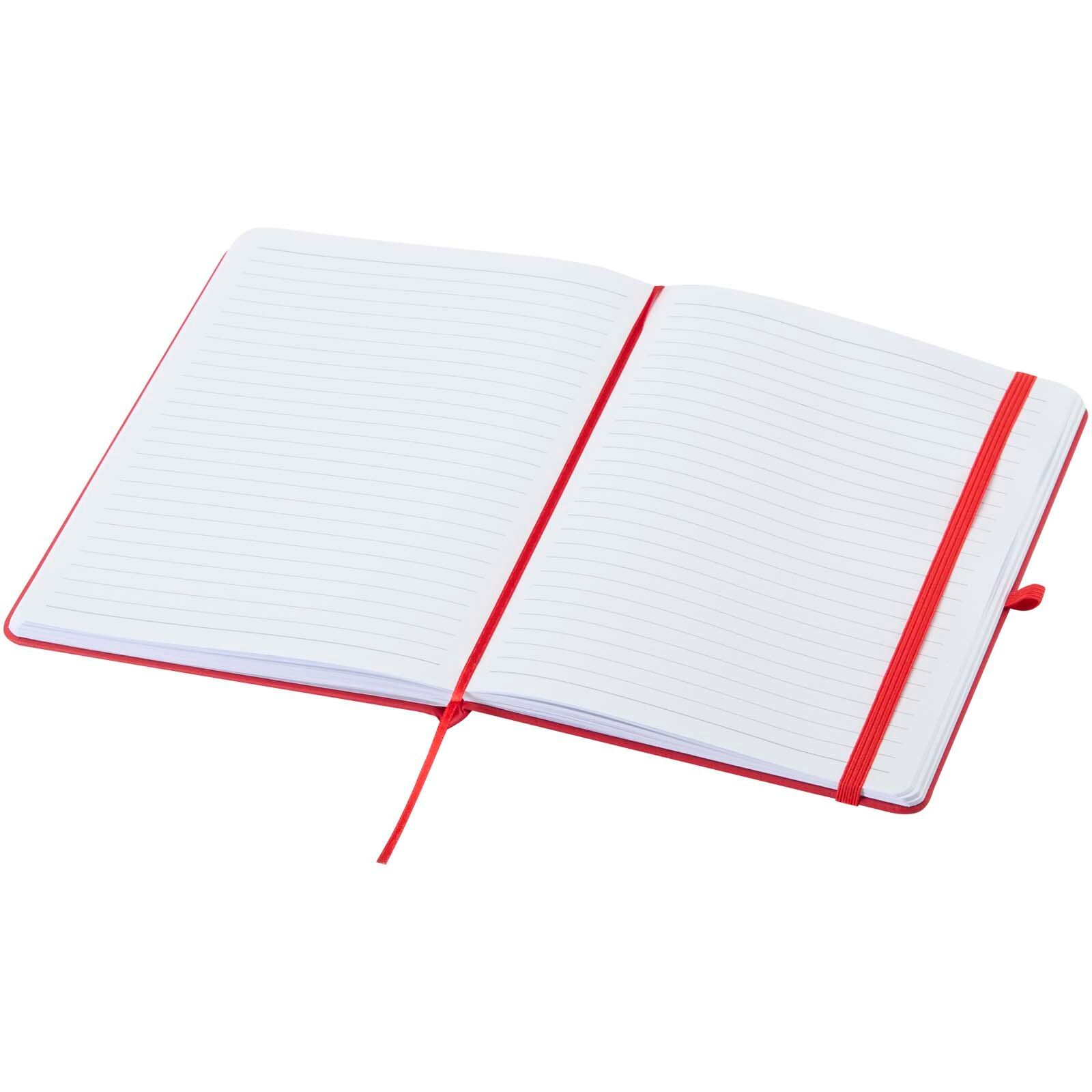 Spectrum A5 Notizbuch mit Hardcover aus recyceltem Material - rot-77