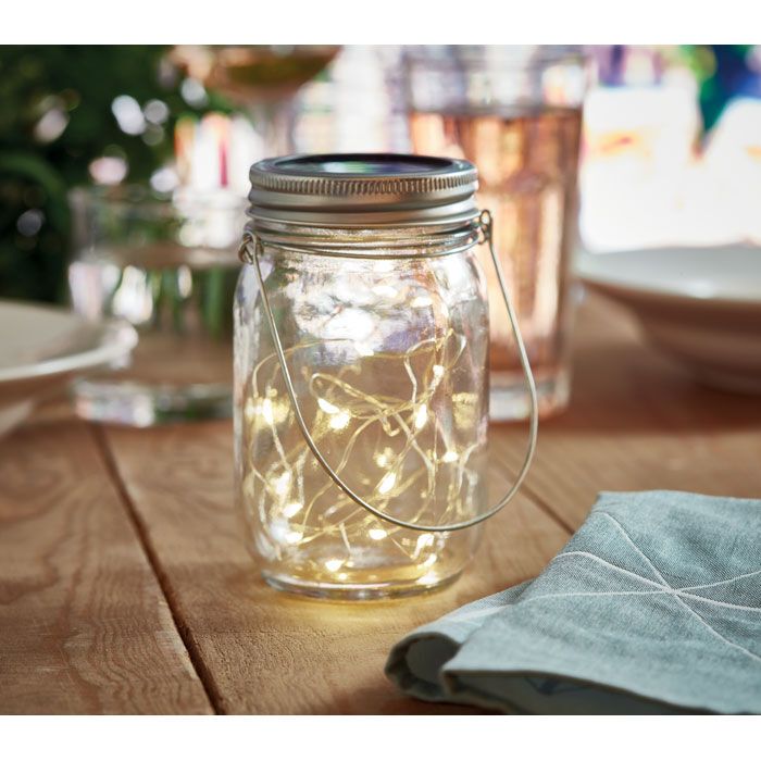 Solar-Licht im Glas POT LAMP - transparent-250