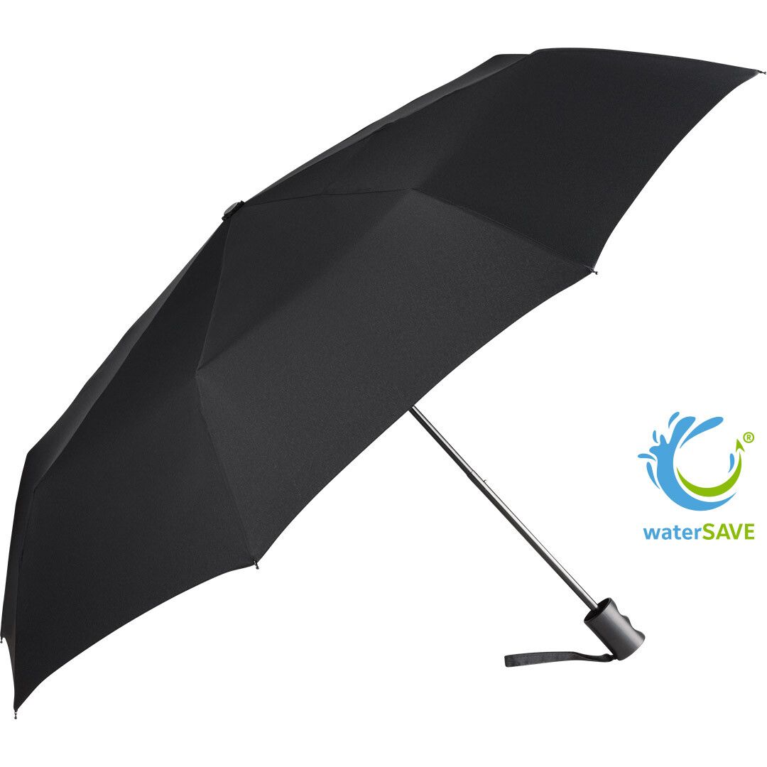 Taschenschirm ÖkoBrella mit waterSAVE® Bezug Ø98 cm - schwarz-582