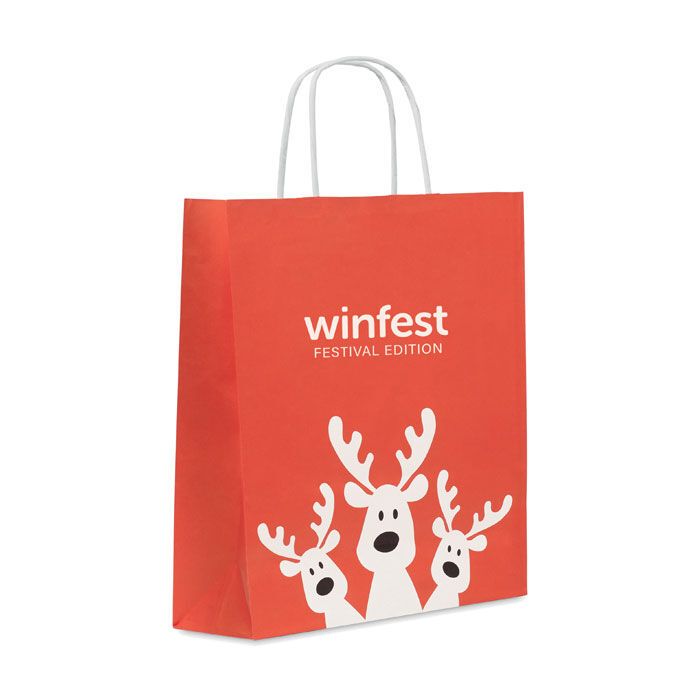 Geschenkpapiertüte, medium BAO MEDIUM - rot-71