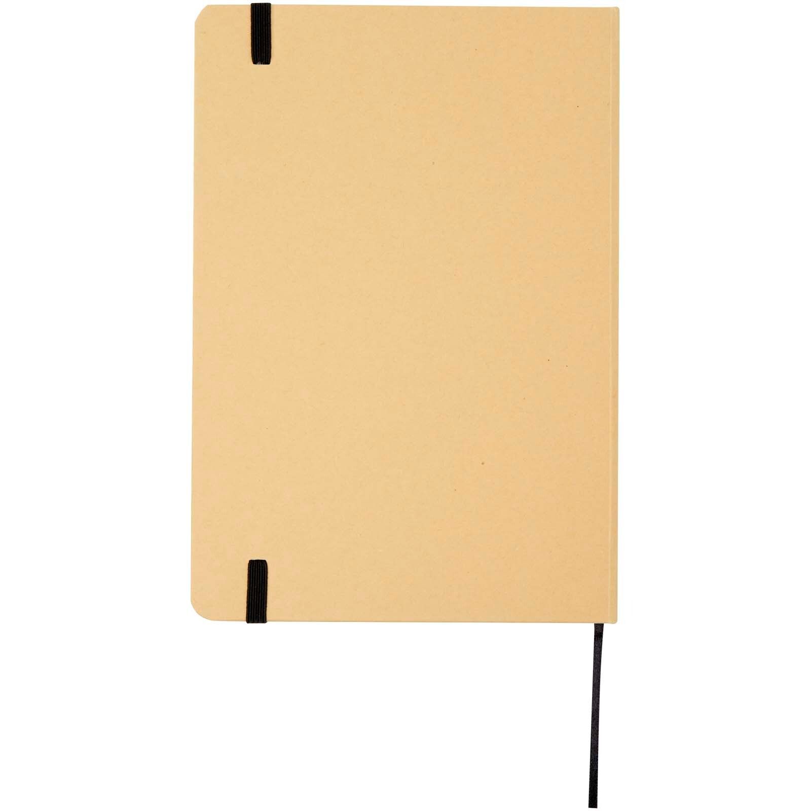 Nelida A5 Hardcover Notizbuch aus recyceltem Karton - schwarz-582