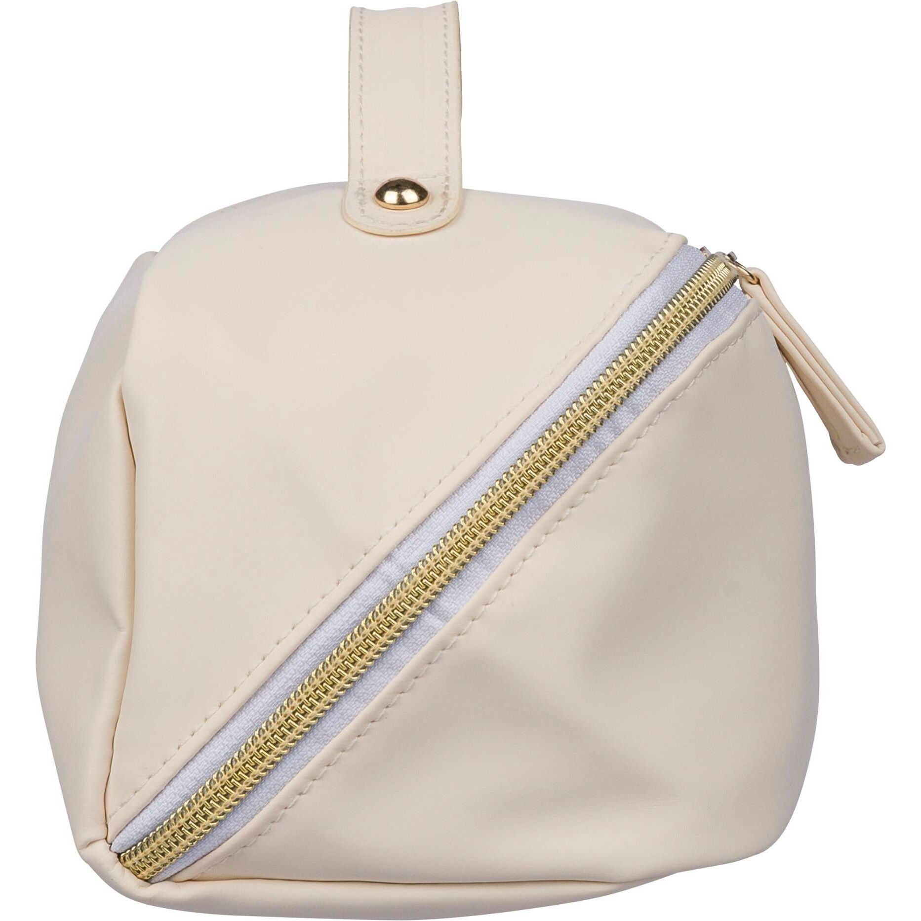 Recycelte PU-Kulturtasche Alon - beige-706