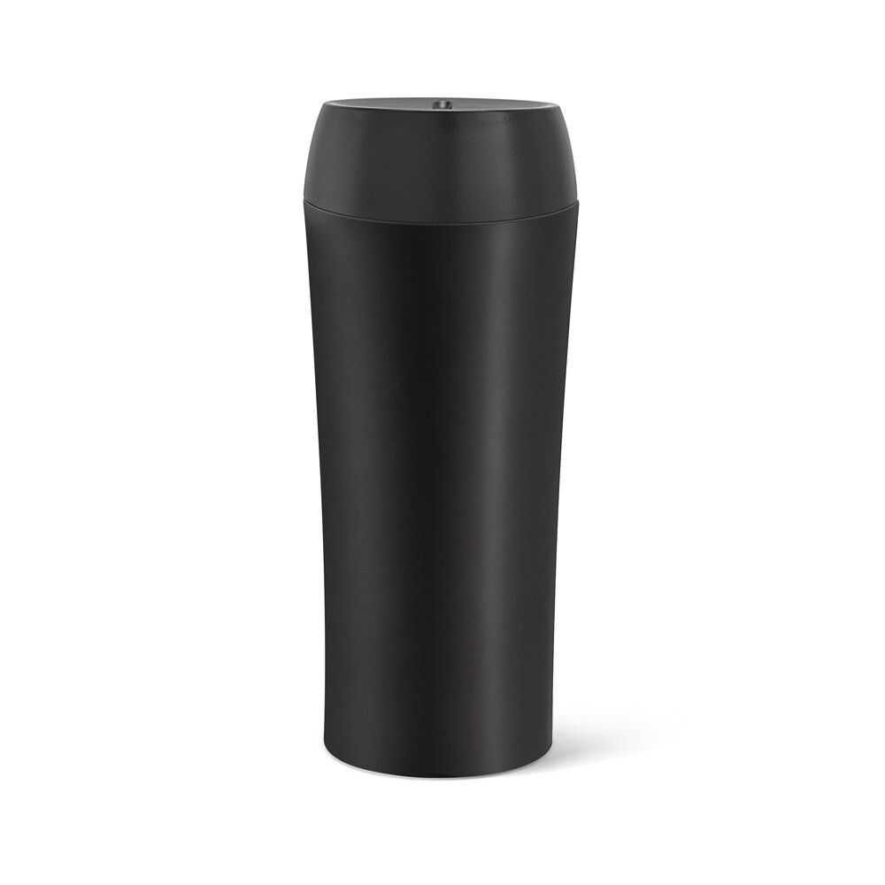MONARDA Reisebecher aus Edelstahl und PP, 470 ml - schwarz-727