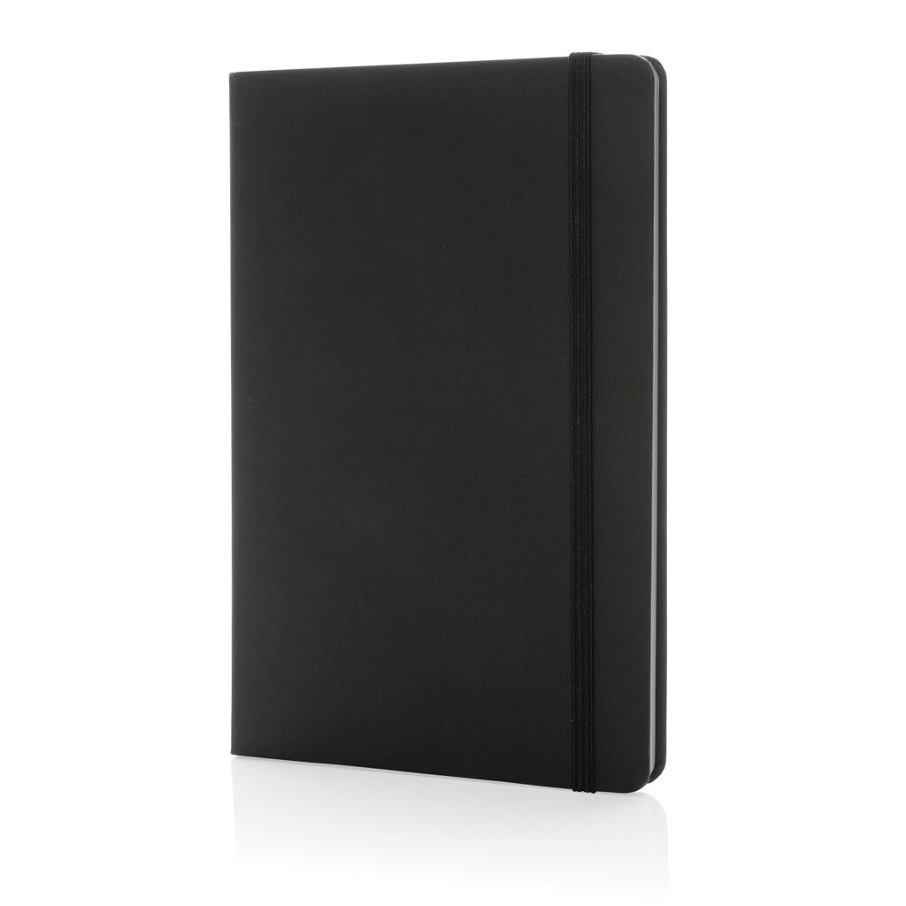 Craftstone A5 Notizbuch aus recycelt. Kraft- und Steinpapier - schwarz-706