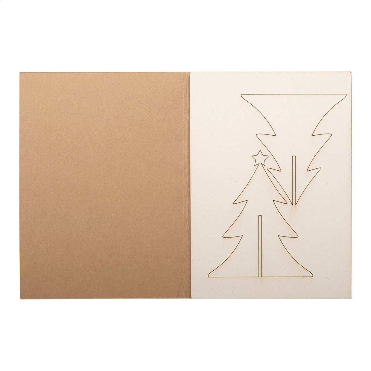 Creax Weihnachtskarte - Tannenbaum - natur-522