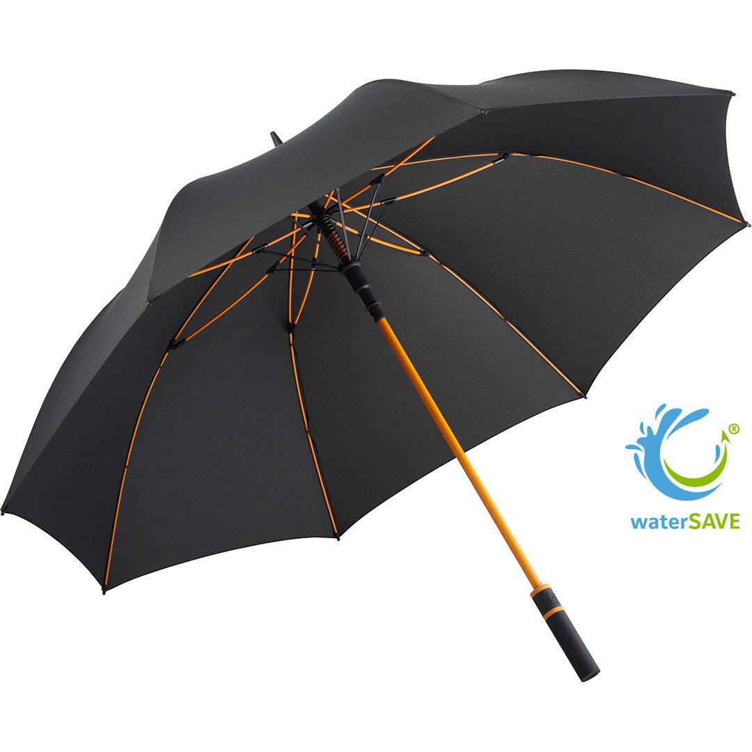 AC-Gästeschirm FARE® Style Ø130 cm - schwarz - orange-909