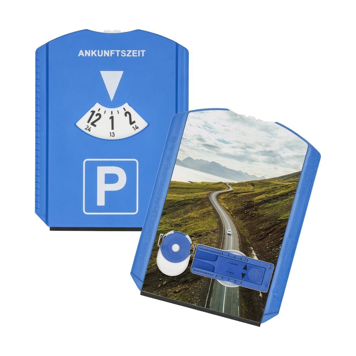 Parkscheibe Profi - blau - weiß - blau-973