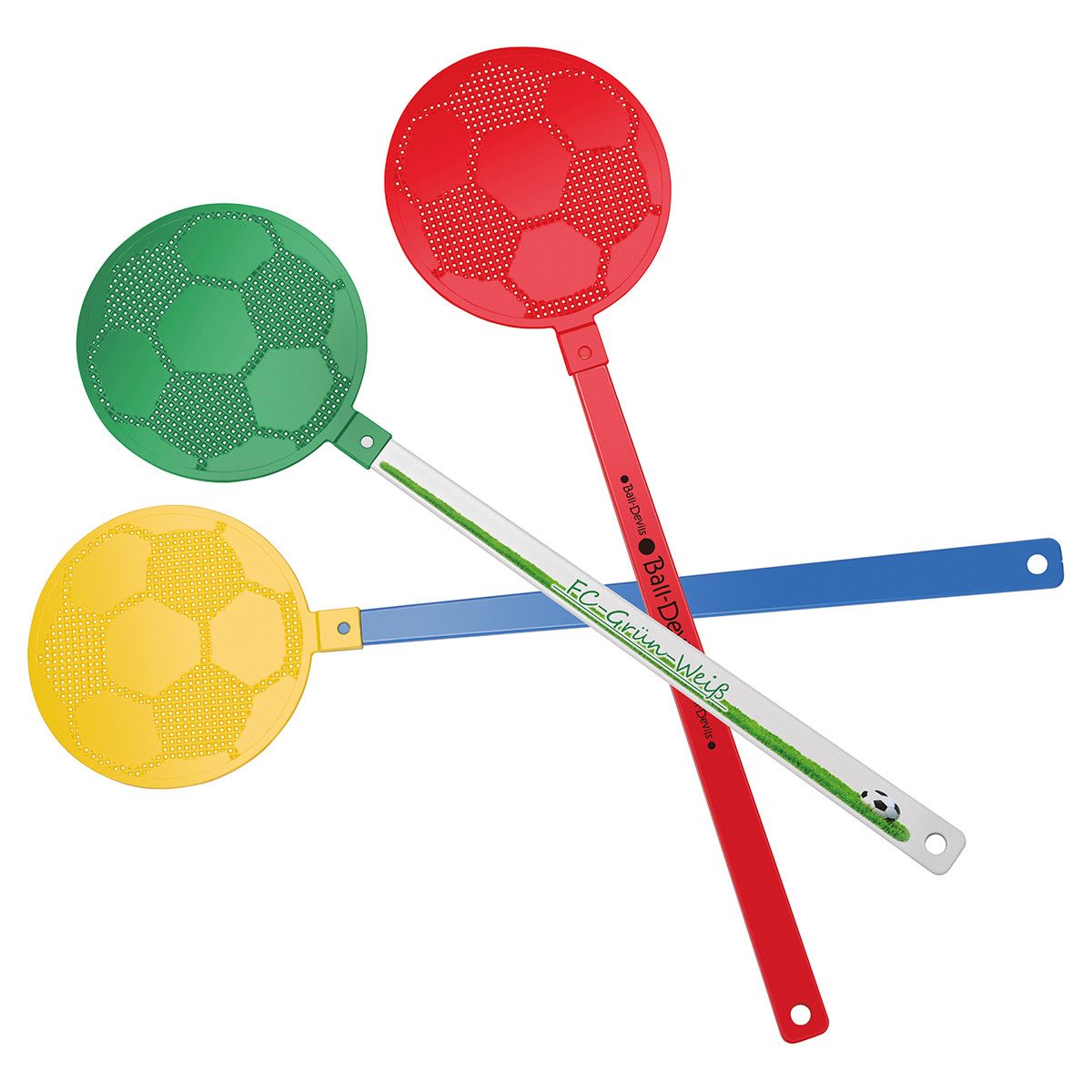 Fliegenklatsche Fußball - schwarz, schwarz-224