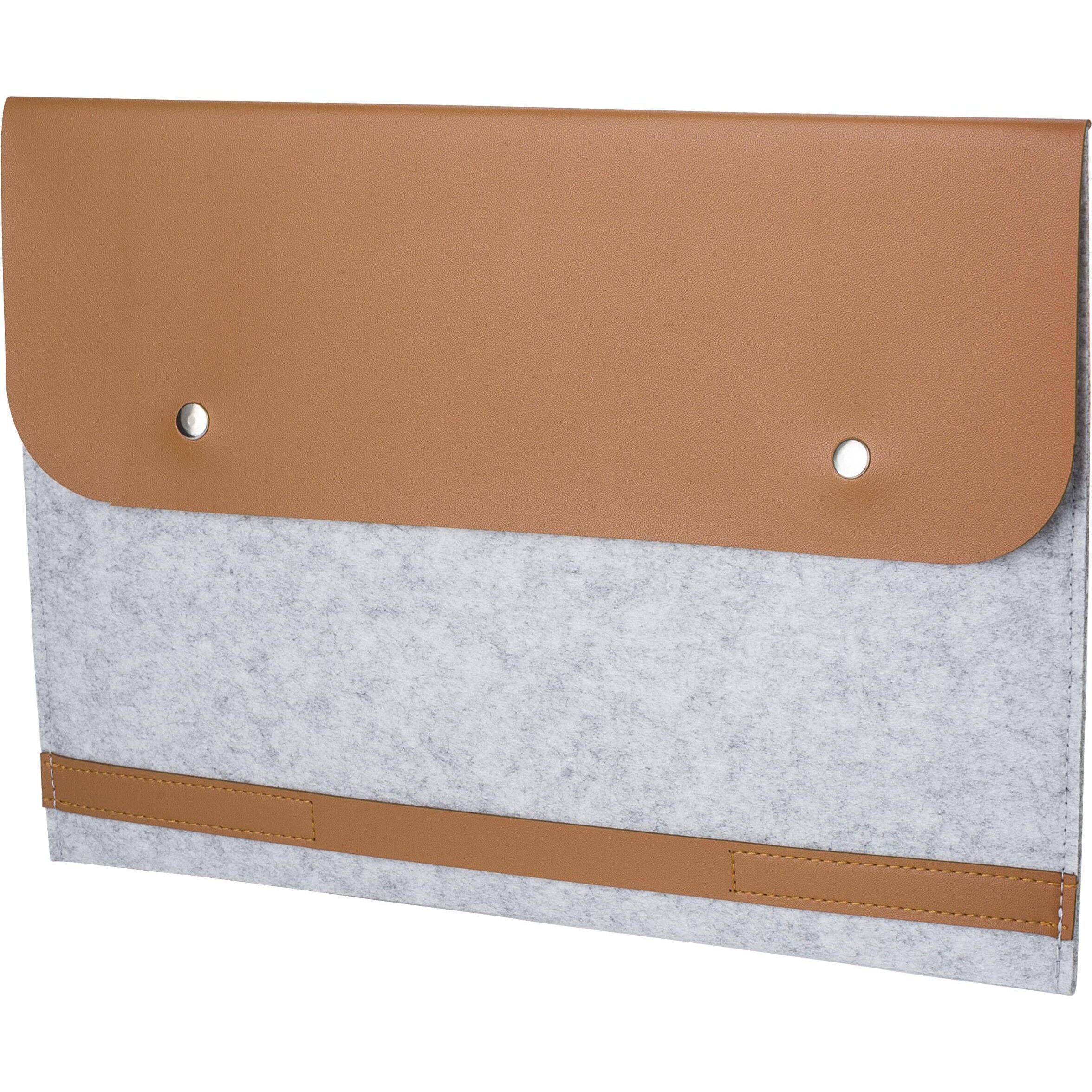 rPET-Filz-Laptop-Tasche Jonathan - grau-554