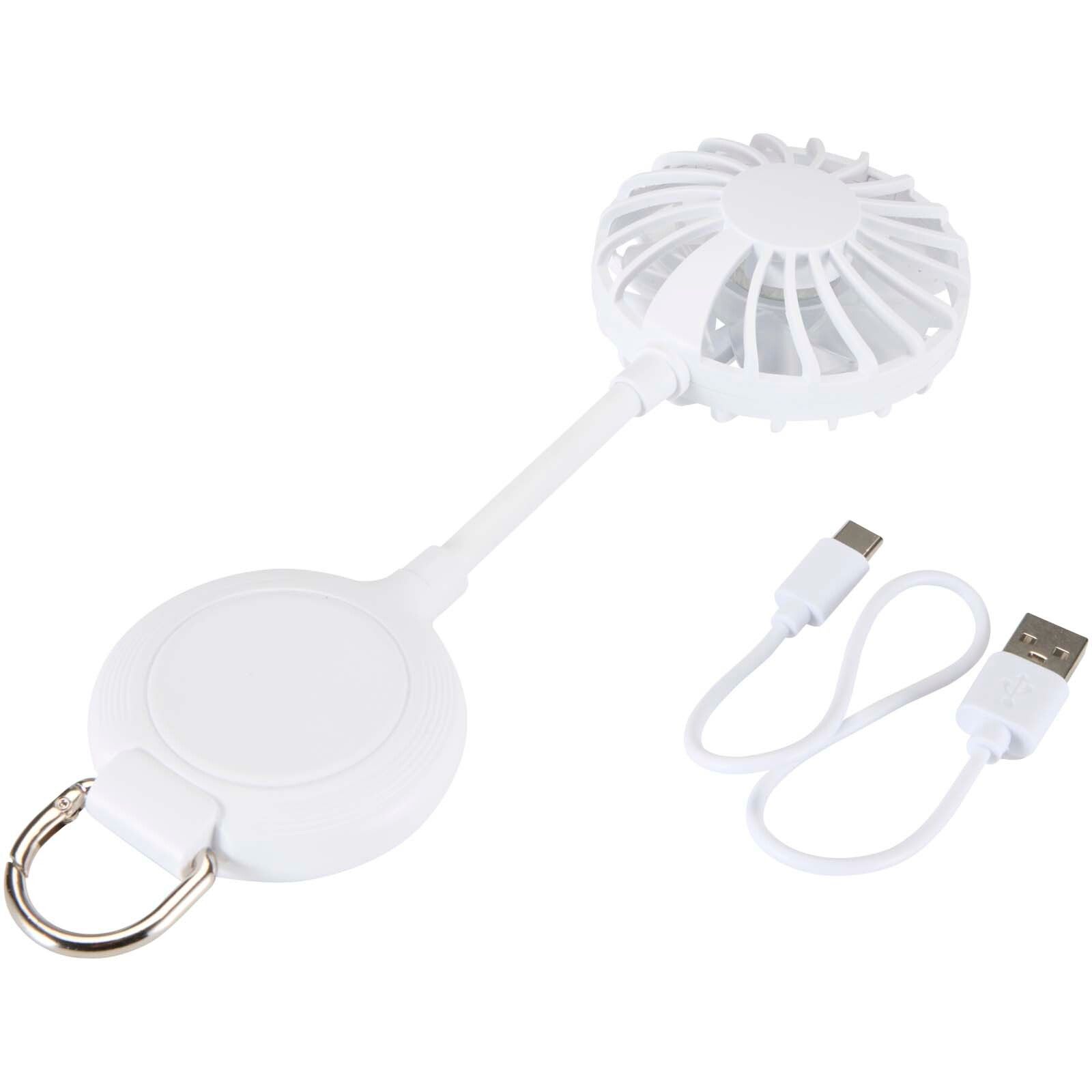 Ventio Magnetischer, tragbarer Ventilator aus recyceltem Kunststoff - weiss-646