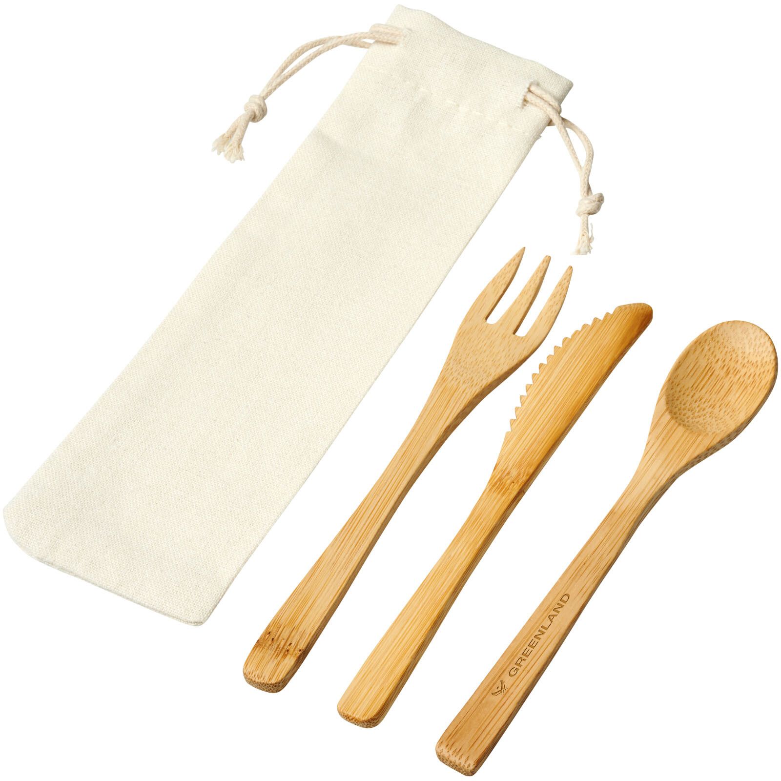 Celuk Bambus-Besteckset - natur-389