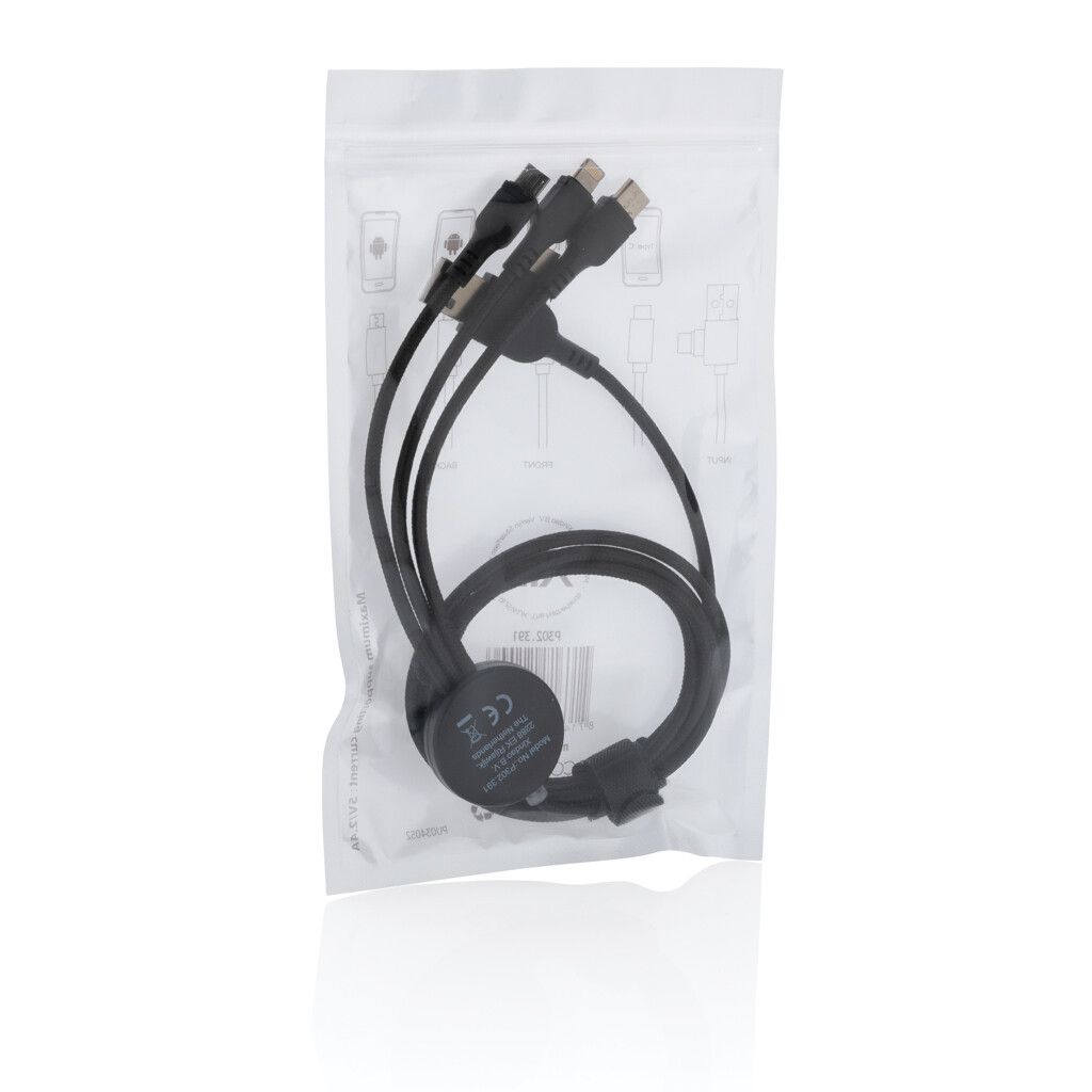 Light-Up Logo 6-in-1 Kabel - schwarz-821