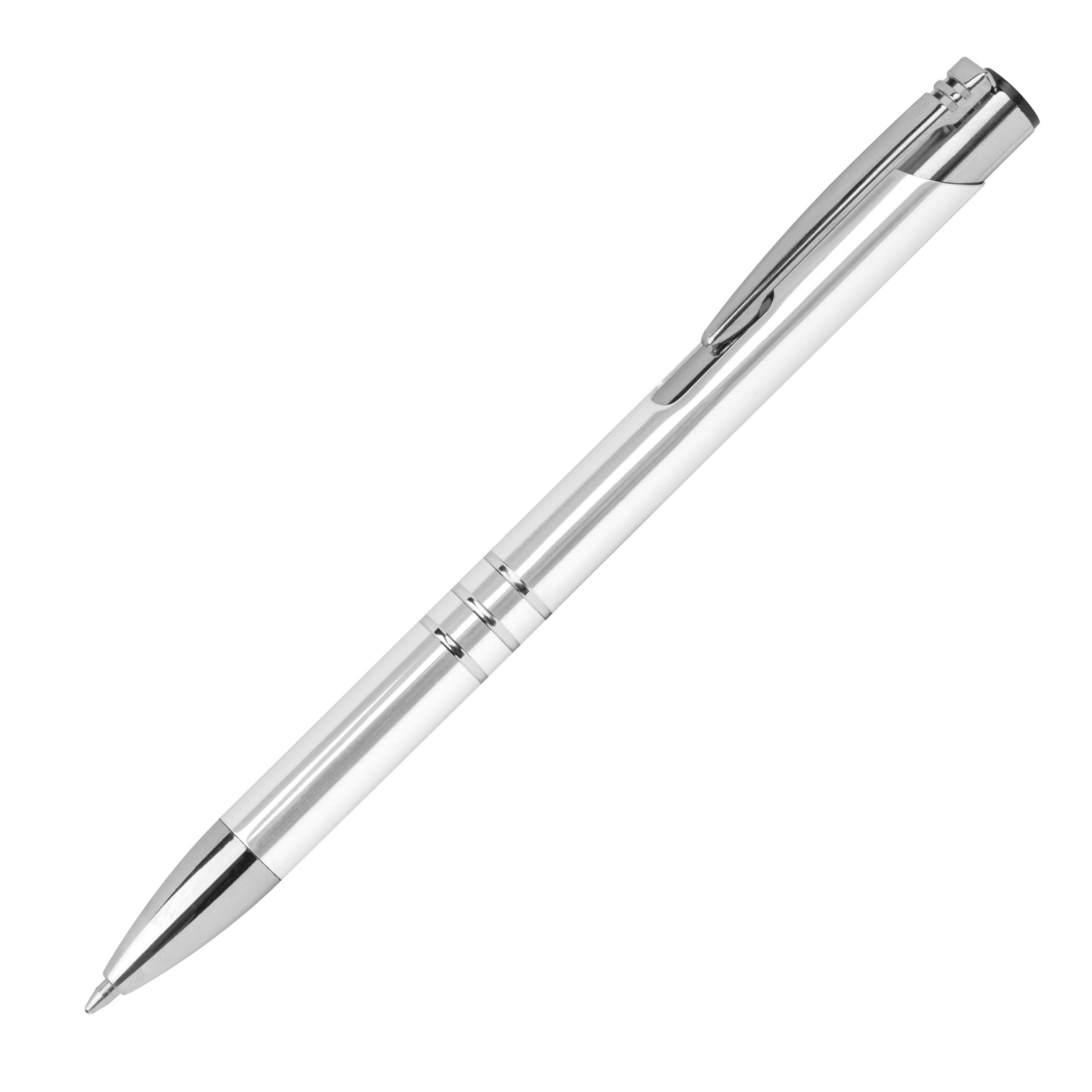 Schreibset bestehend aus einem Kugelschreiber und einem Rollerball - weiß-483