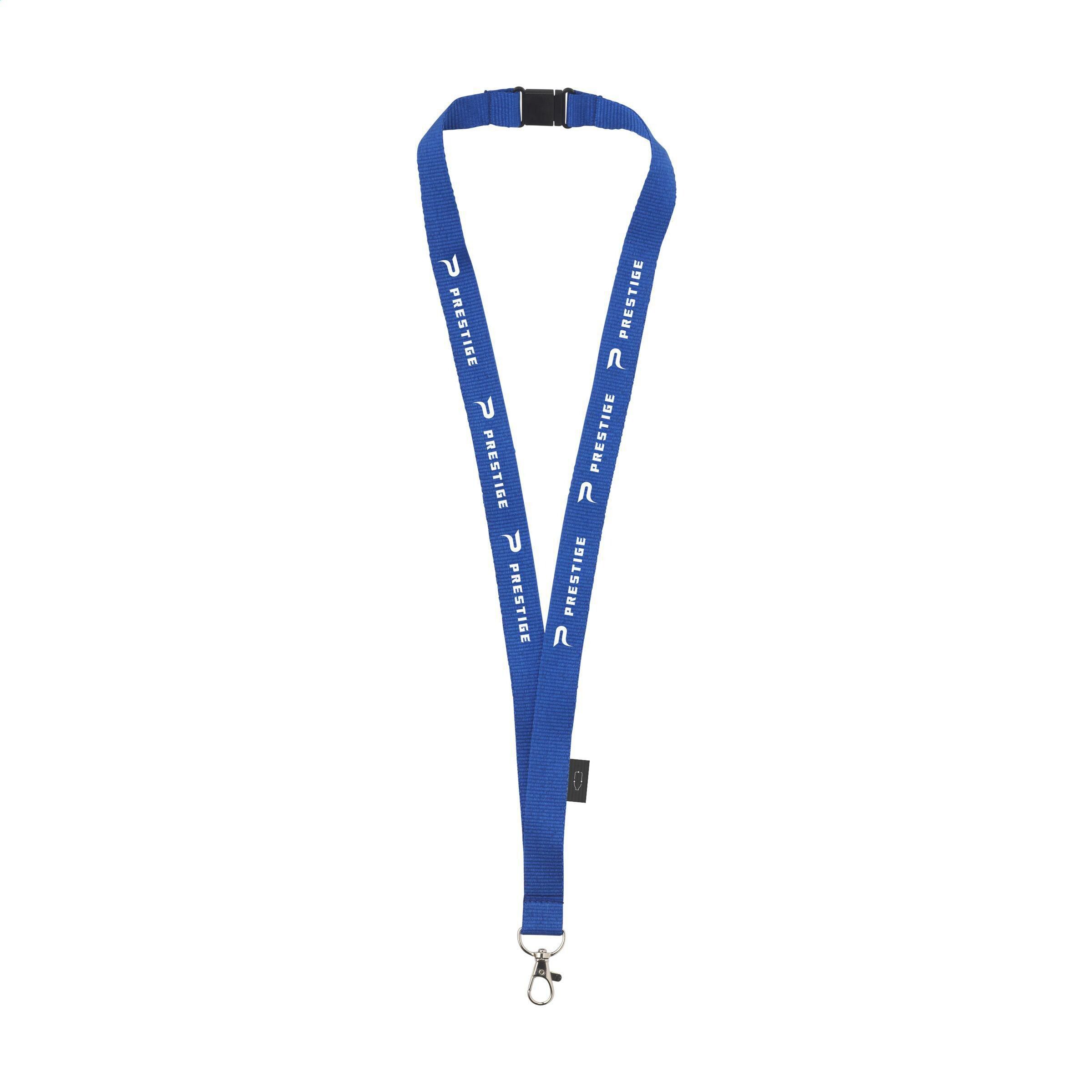Lanyard Safety GRS RPET 2 cm Schlüsselband - blau-803