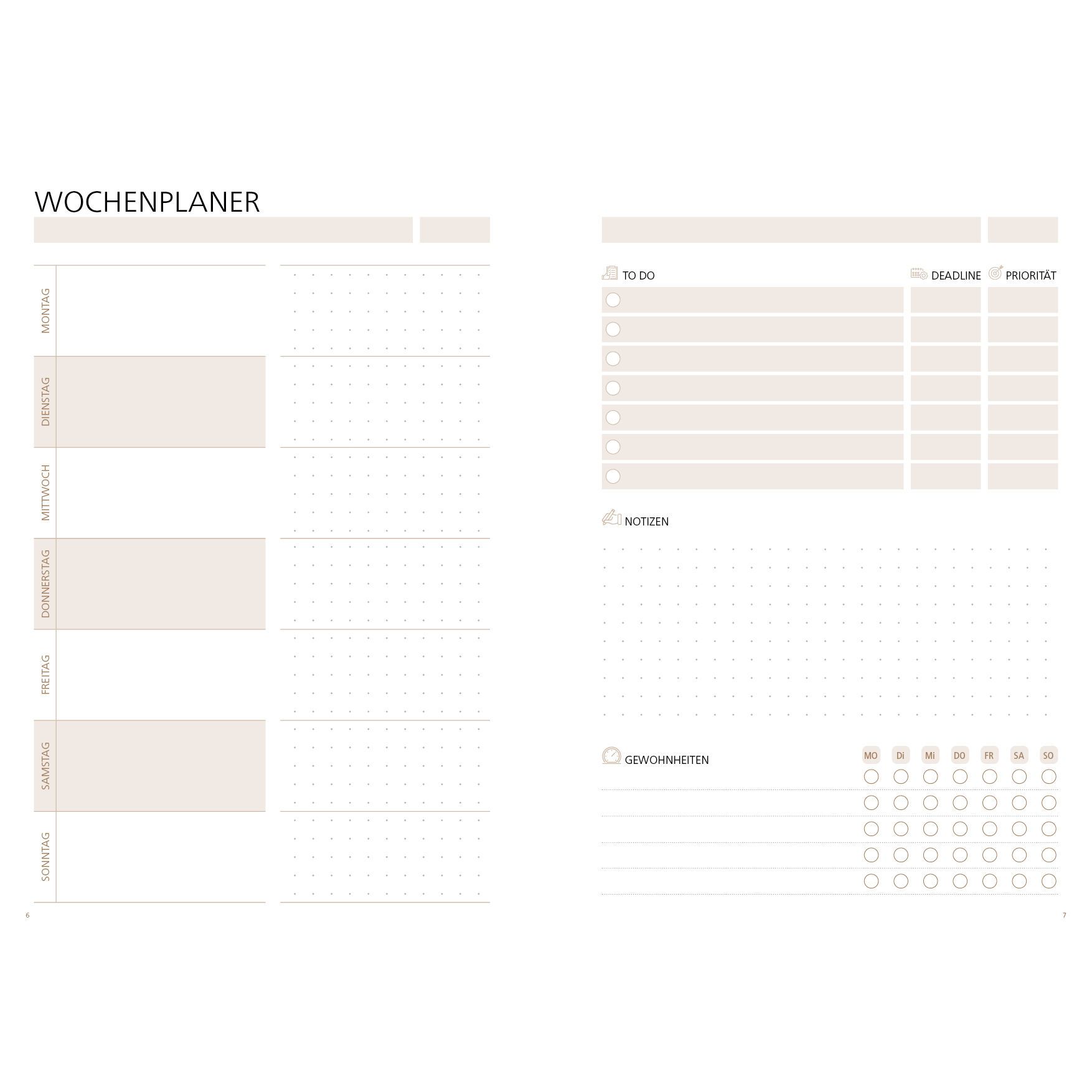 Wochenplaner orgaLine Flexweek-561