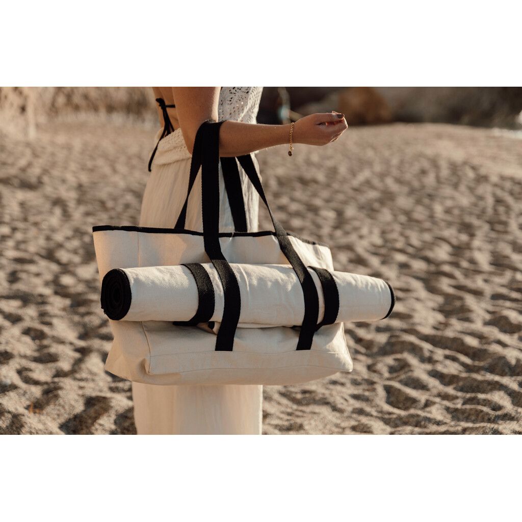 VINGA Volonne AWARE™ Strandtasche aus recyceltem Canvas - off white-996