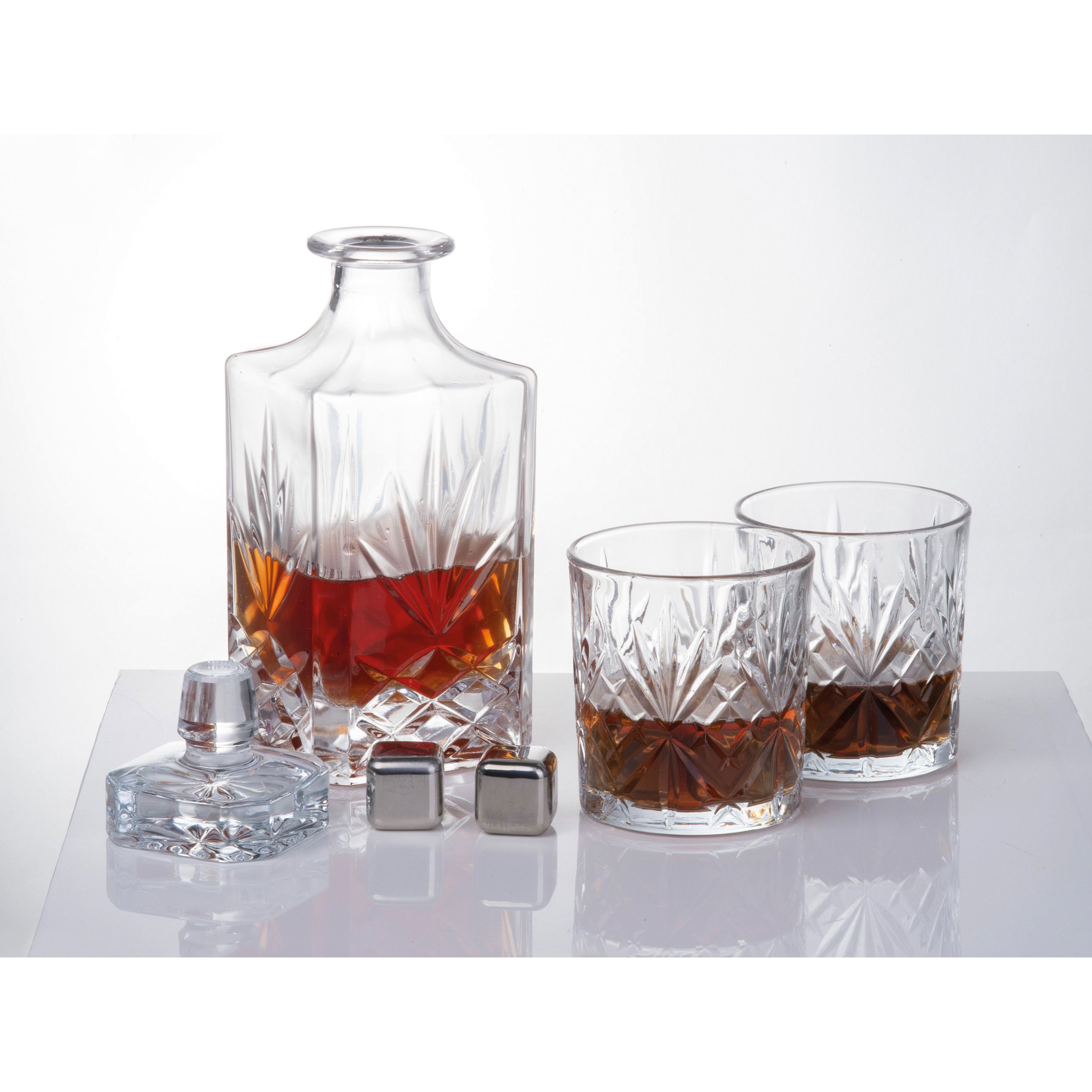 Whisky-Set groß DARLENE - beige-810