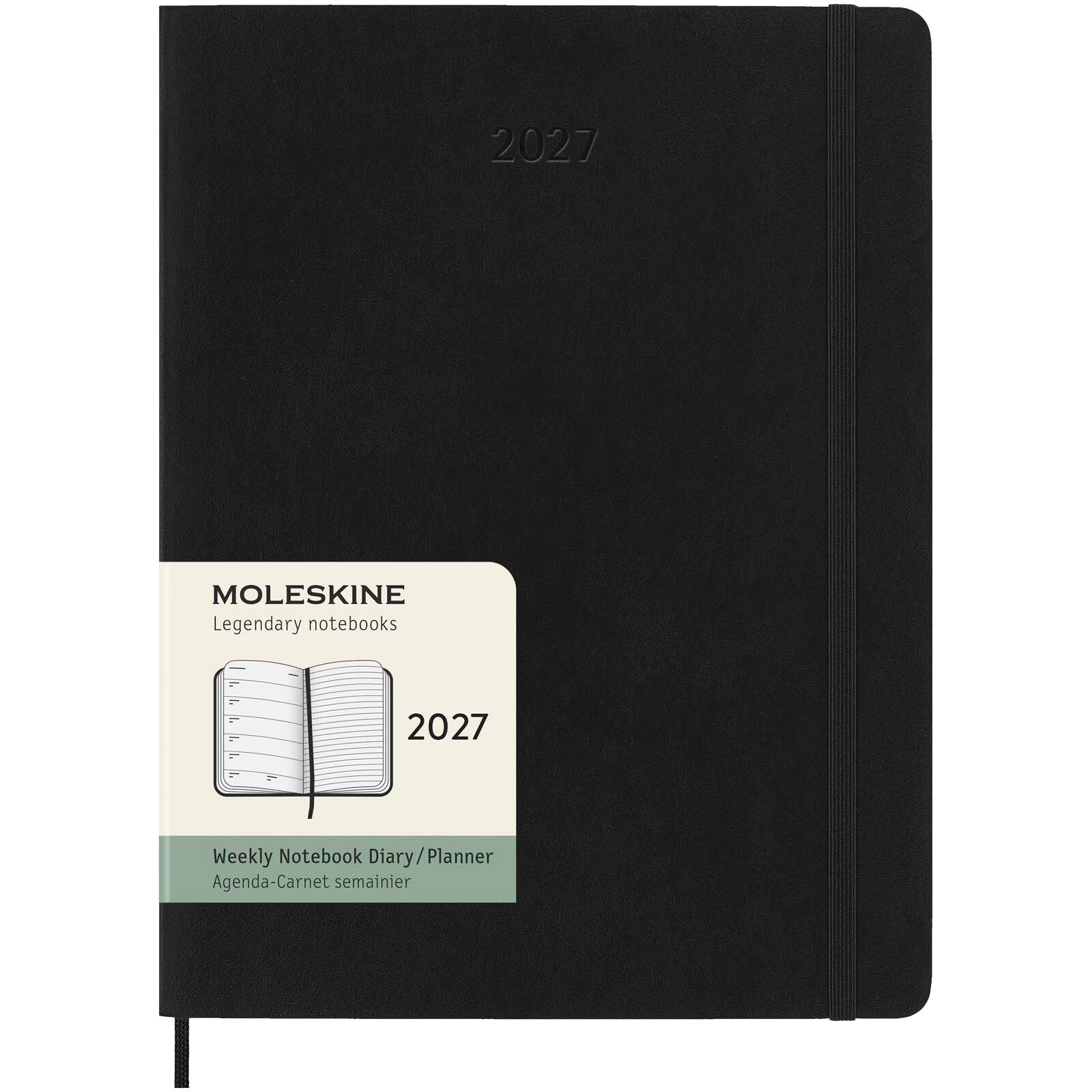 Moleskine Softcover 12 Monate Wochenkalender XL - schwarz-725