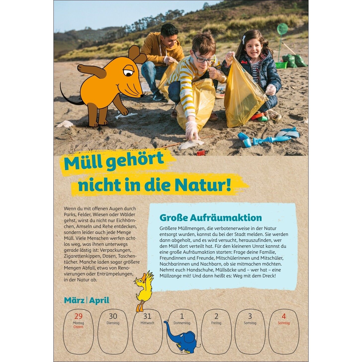 Schütze die Erde mit der Maus - Kinder Kalender-714