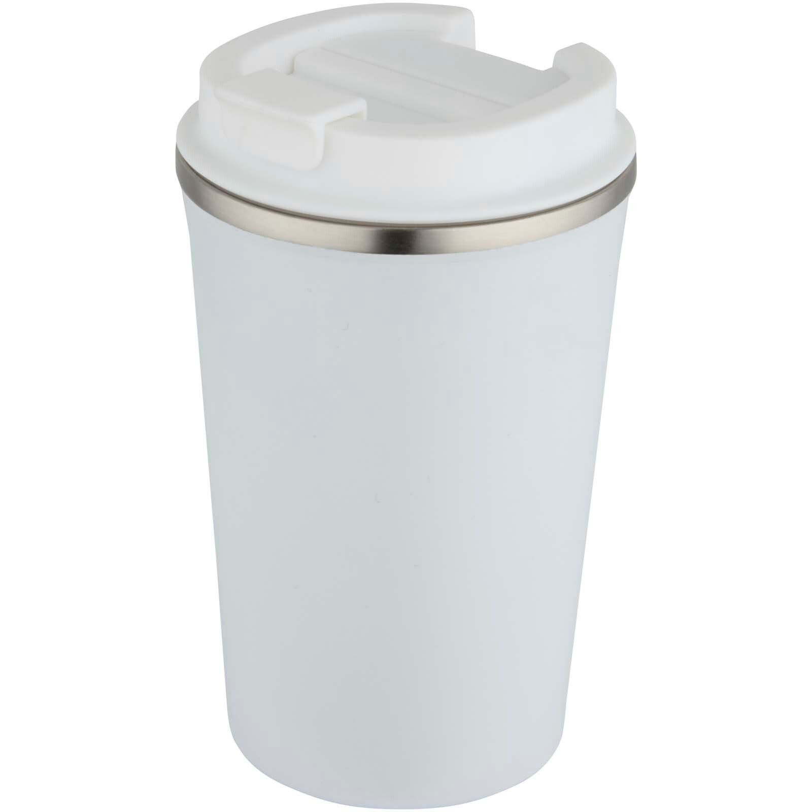 Newport 350 ml doppelwandiger, vakuumisolierter Becher aus Edelstahl  - weiss-670