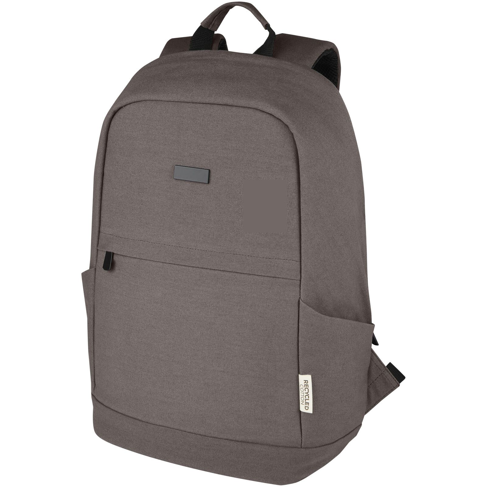 Joey 15,6 Zoll Anti-Diebstahl Laptop Rucksack 18 L aus GRS-recyceltem Canvas - grau-120