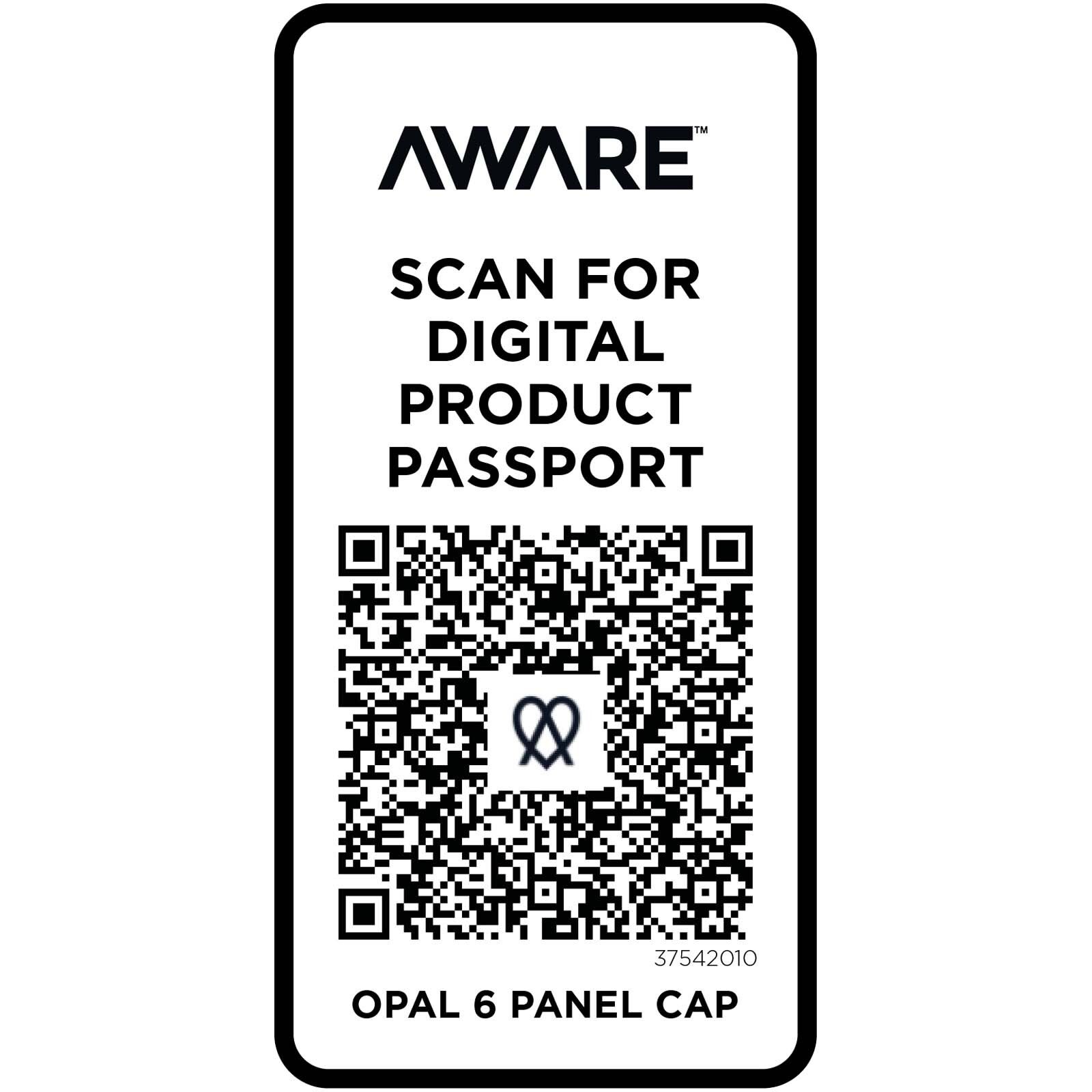 Opal 6 Segmenten Aware recycelte Kappe - weiss - 0-482