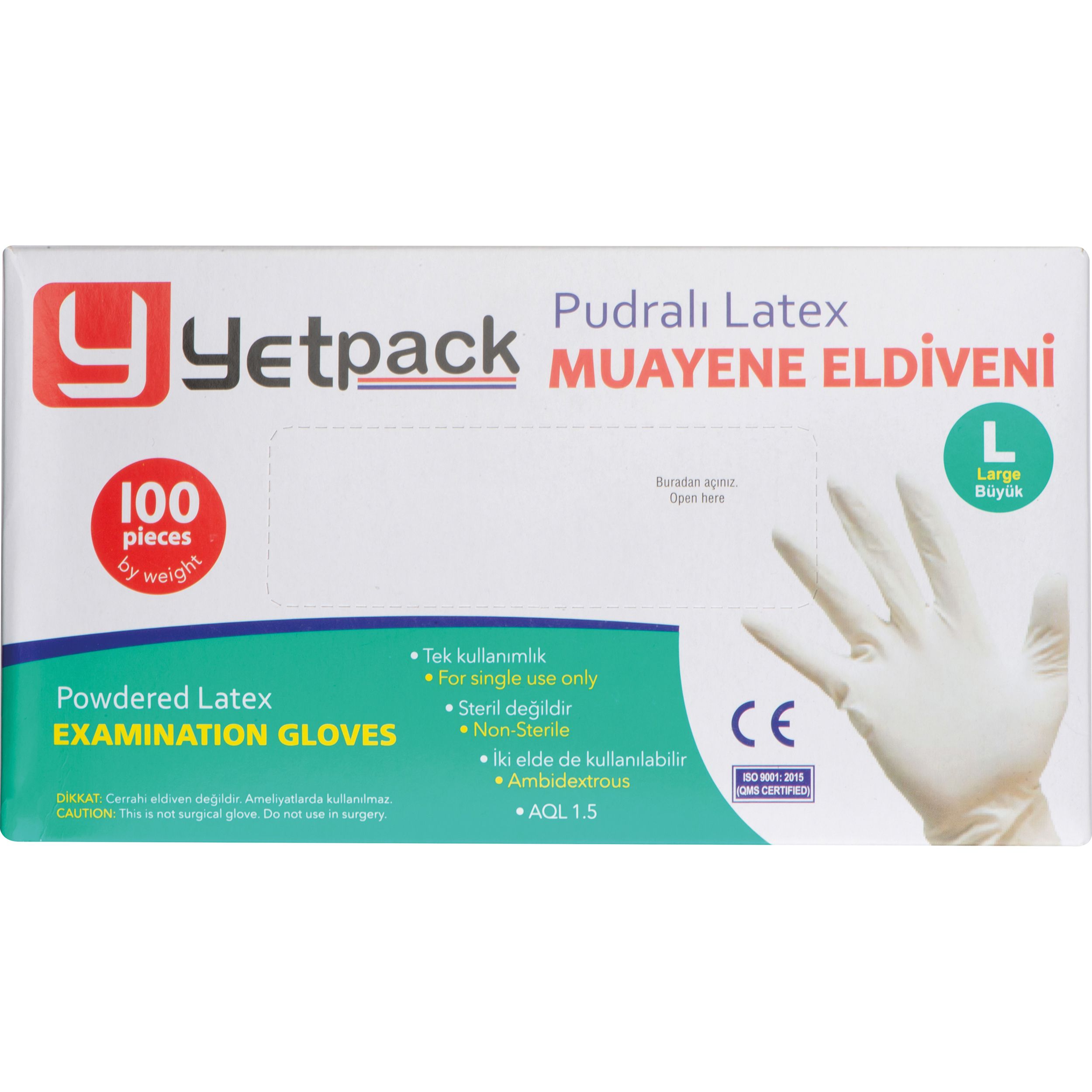 Veredelungsposition auf der Verpackung