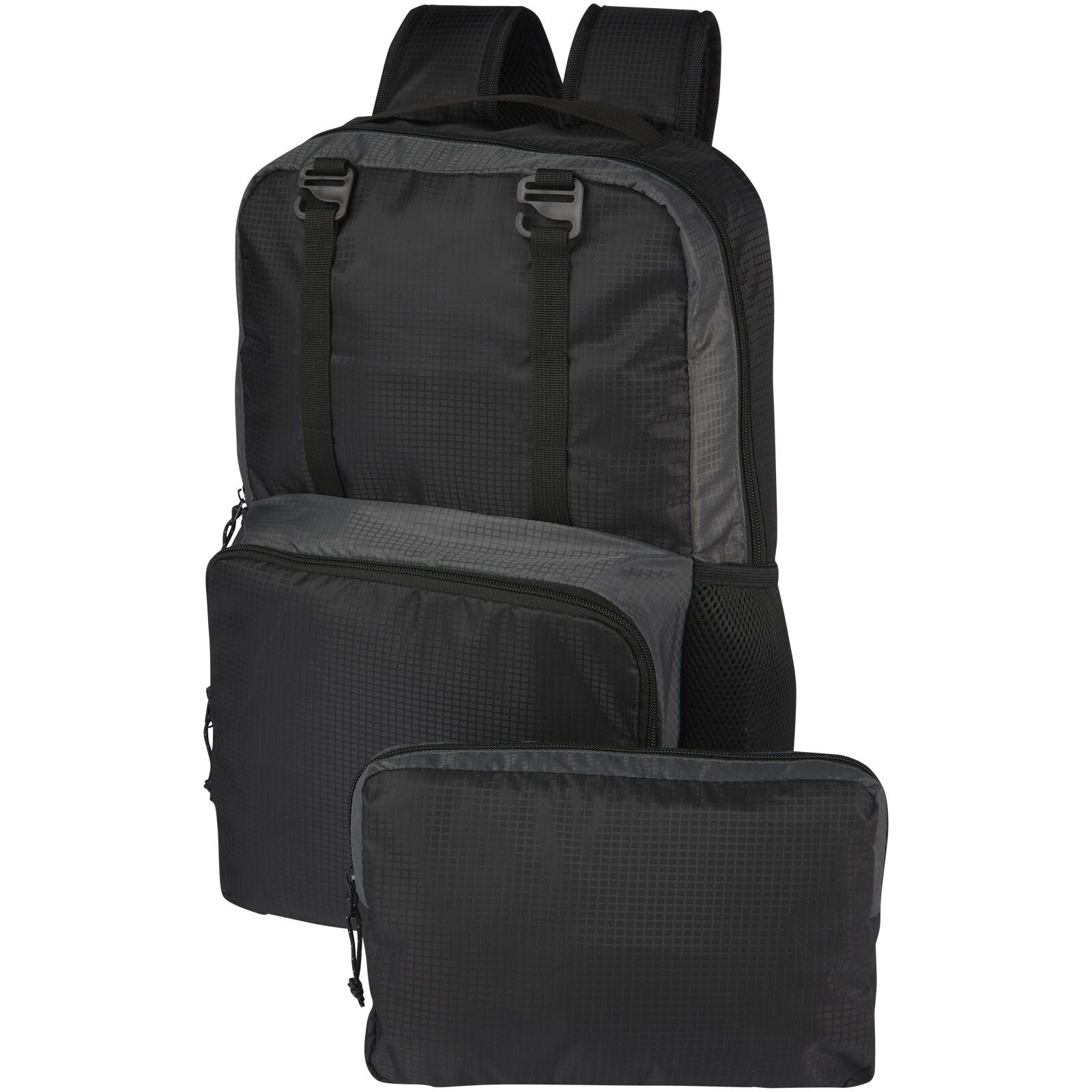 Trailhead 15" GRS recycelter zweifarbiger Laptop-Rucksack 14 L - schwarz -  grau-886