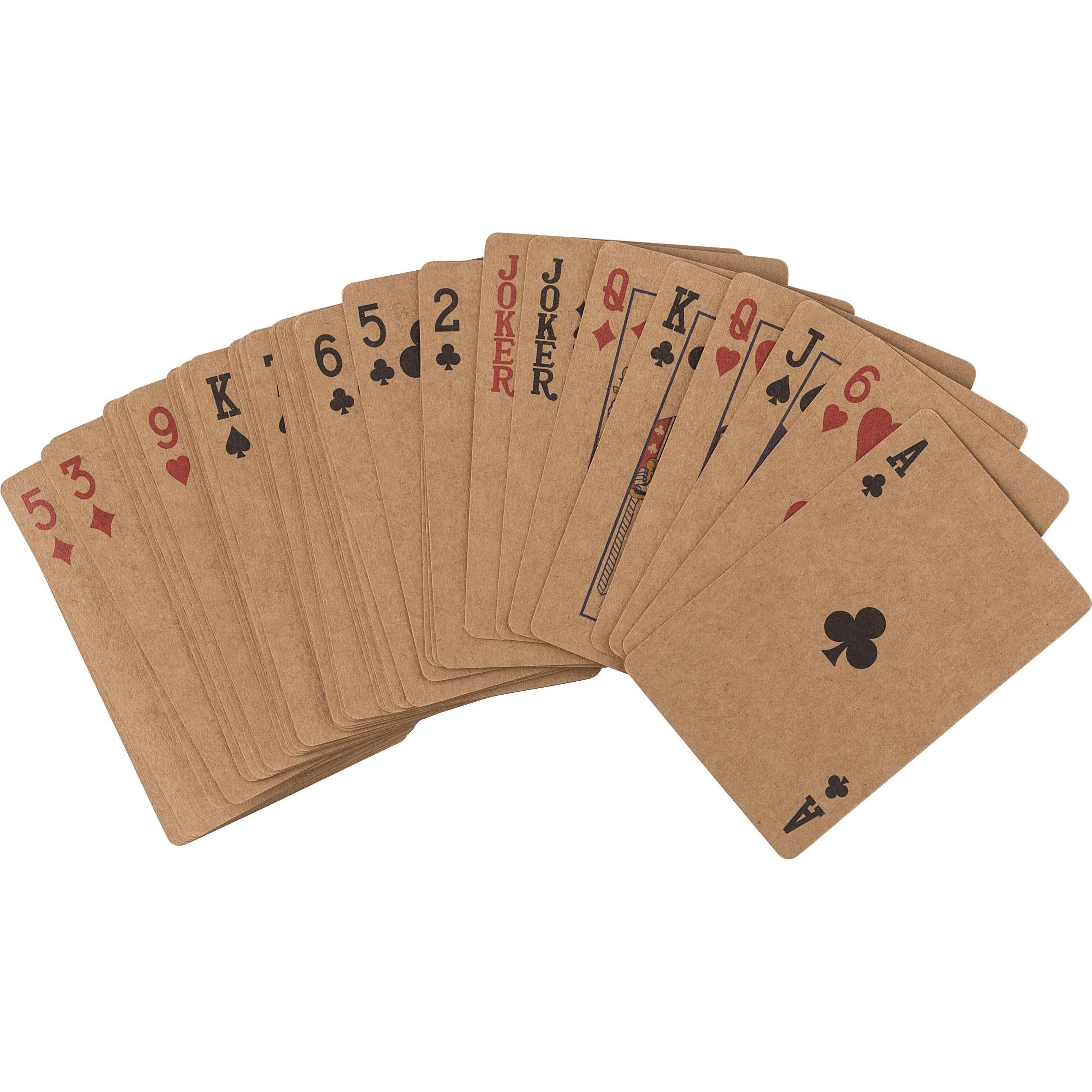 Kartenspiele aus recyceltem Papier Arwen - braun-534
