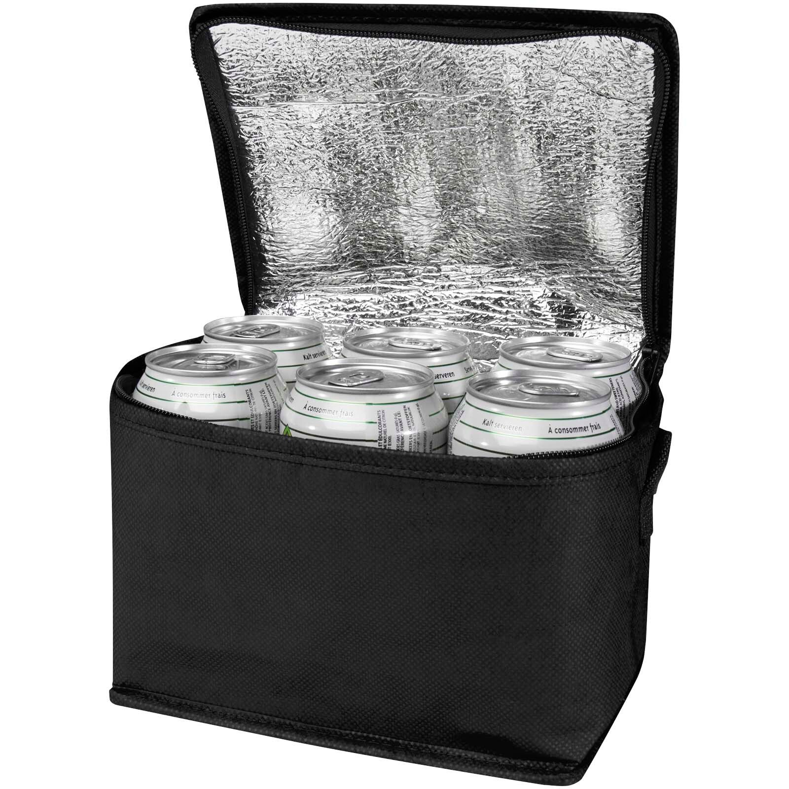 Spectrum Kühltasche aus recyceltem GRS Non Woven für 6 Dosen 4 L - schwarz-812