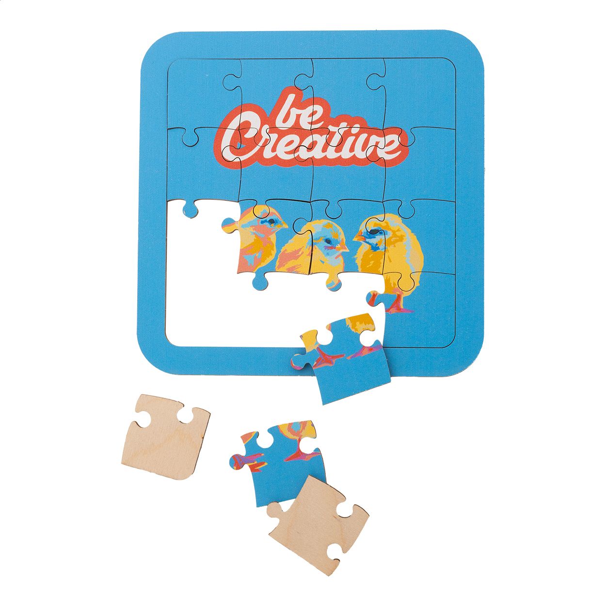 Wozzle Individuelles Holzpuzzle - natur-626