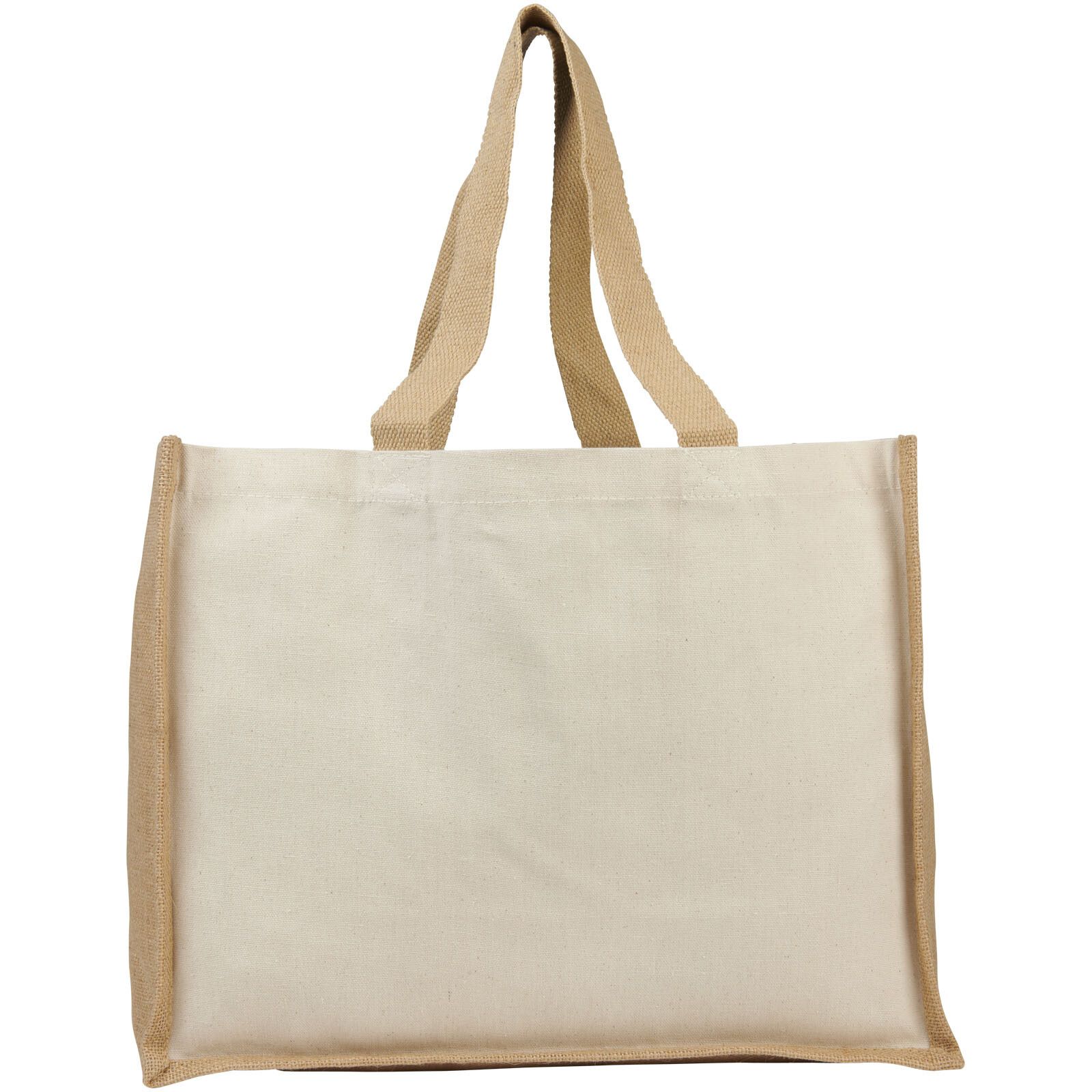 Varai 320 g/m Canvas und Jute Einkaufstasche 23L - natural -  natur-666