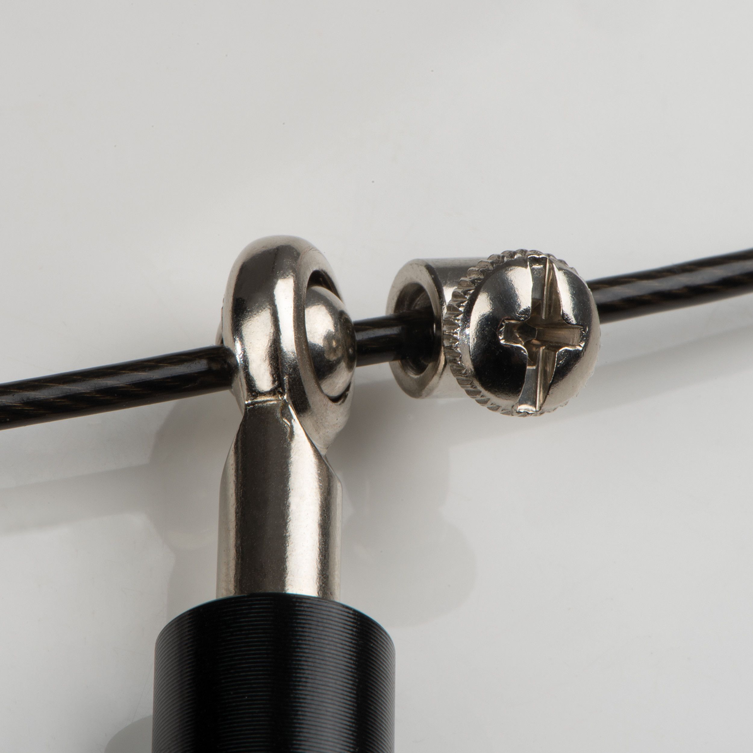 Springseil mit Metallgriffen - schwarz-744
