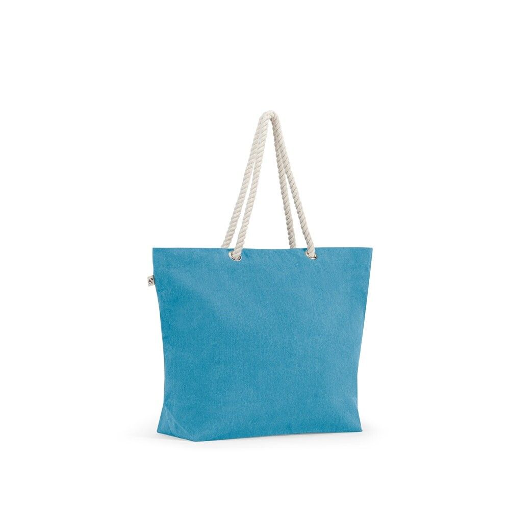 ATHENS Strandtasche aus recycelter Baumwolle (70 %) und recyceltem Polyester (30 %) (220 g/m²) - hellblau-212