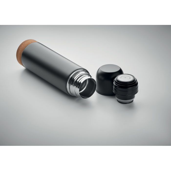 Doppelwandige Flasche 500ml AVENTUR - schwarz-896