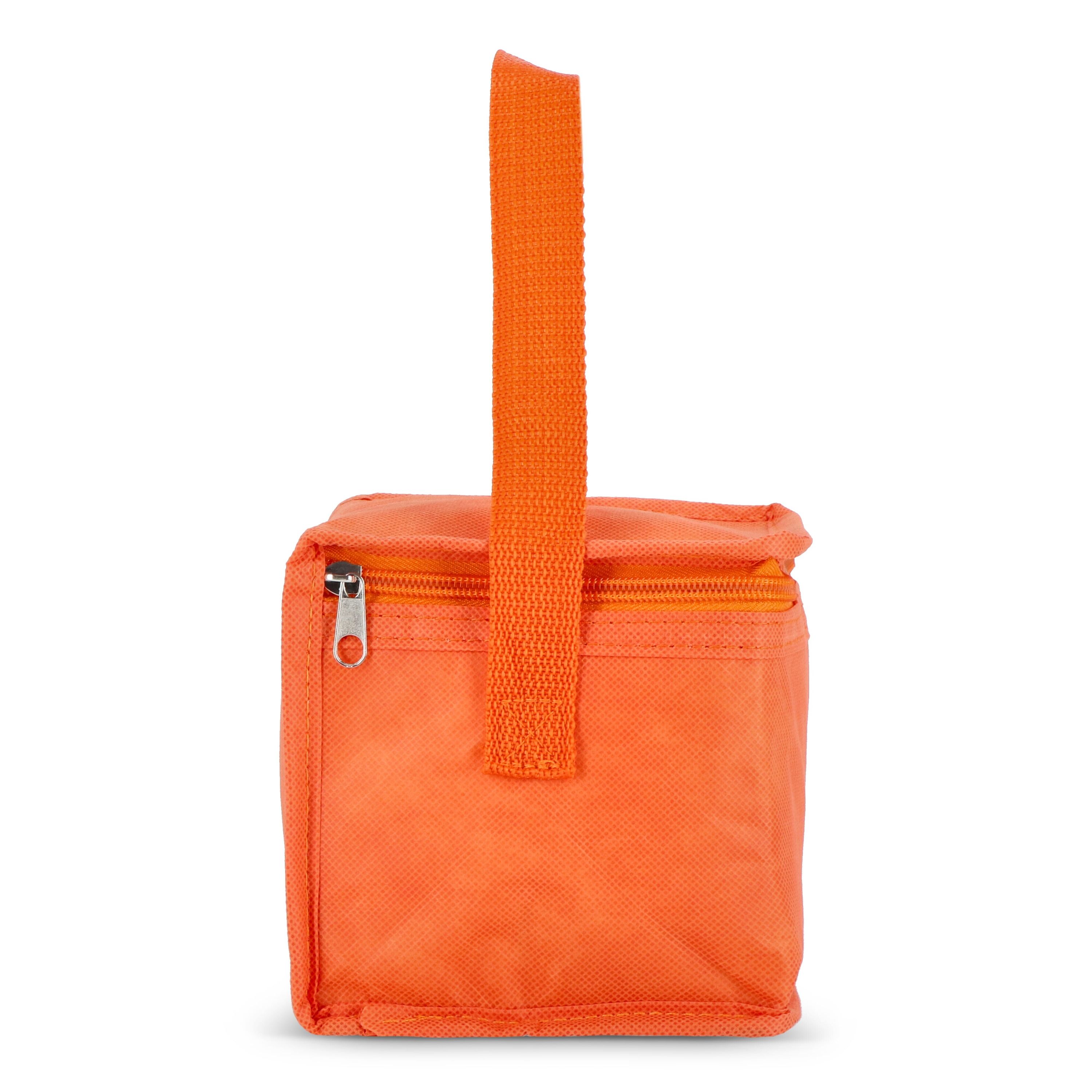 R-PET 6 Dosen-Kühltasche Non Woven 20x 13 x 12,5cm 75g/m² - orange-462