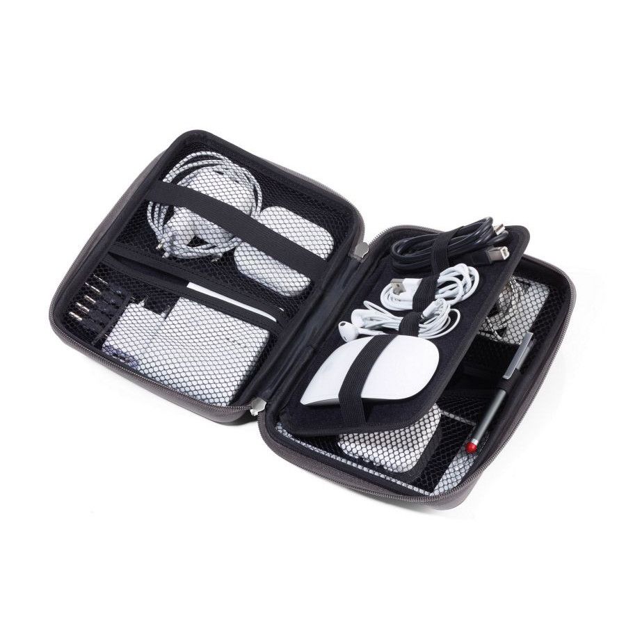 Troika Organizer-Etui TRAVEL CASE - grau - schwarz-489