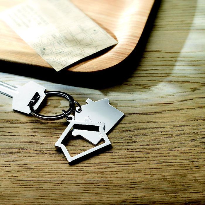 Schlüsselring Haus SNIPER - silber glänzend-731