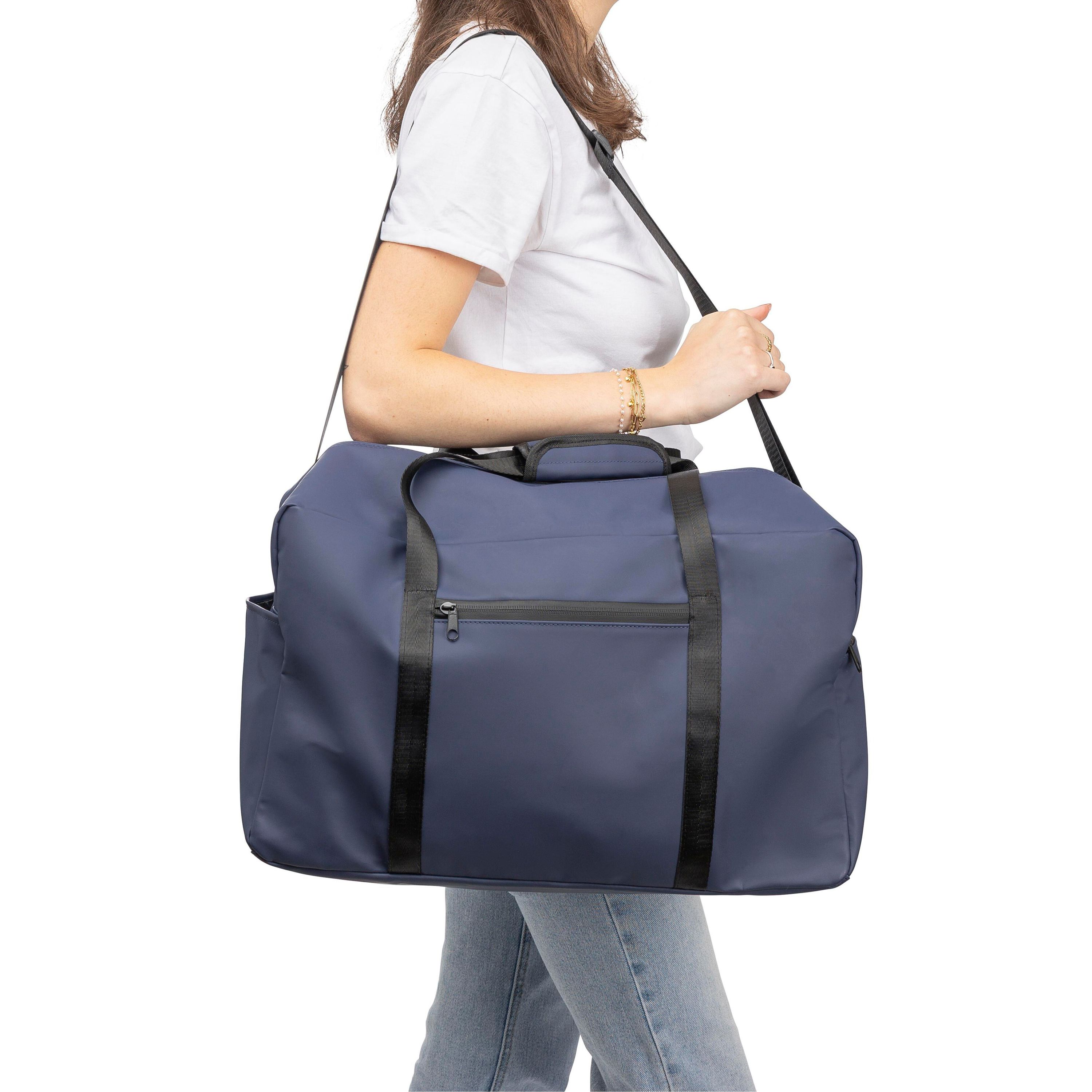 Recycelte PU-Reisetasche Mirae - schwarz-978