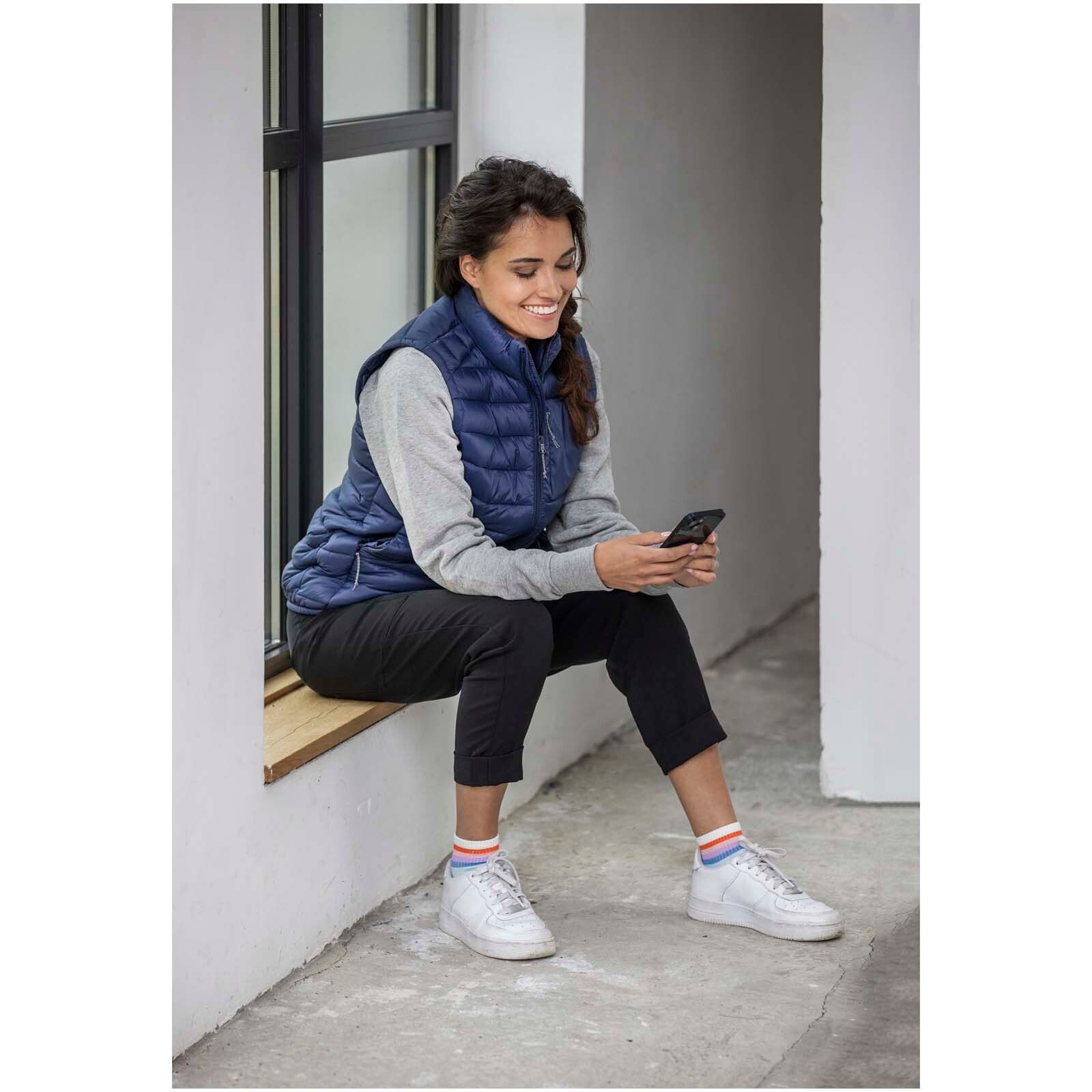Pallas recycelter wattierter Bodywarmer für Damen - storm grey - M-17