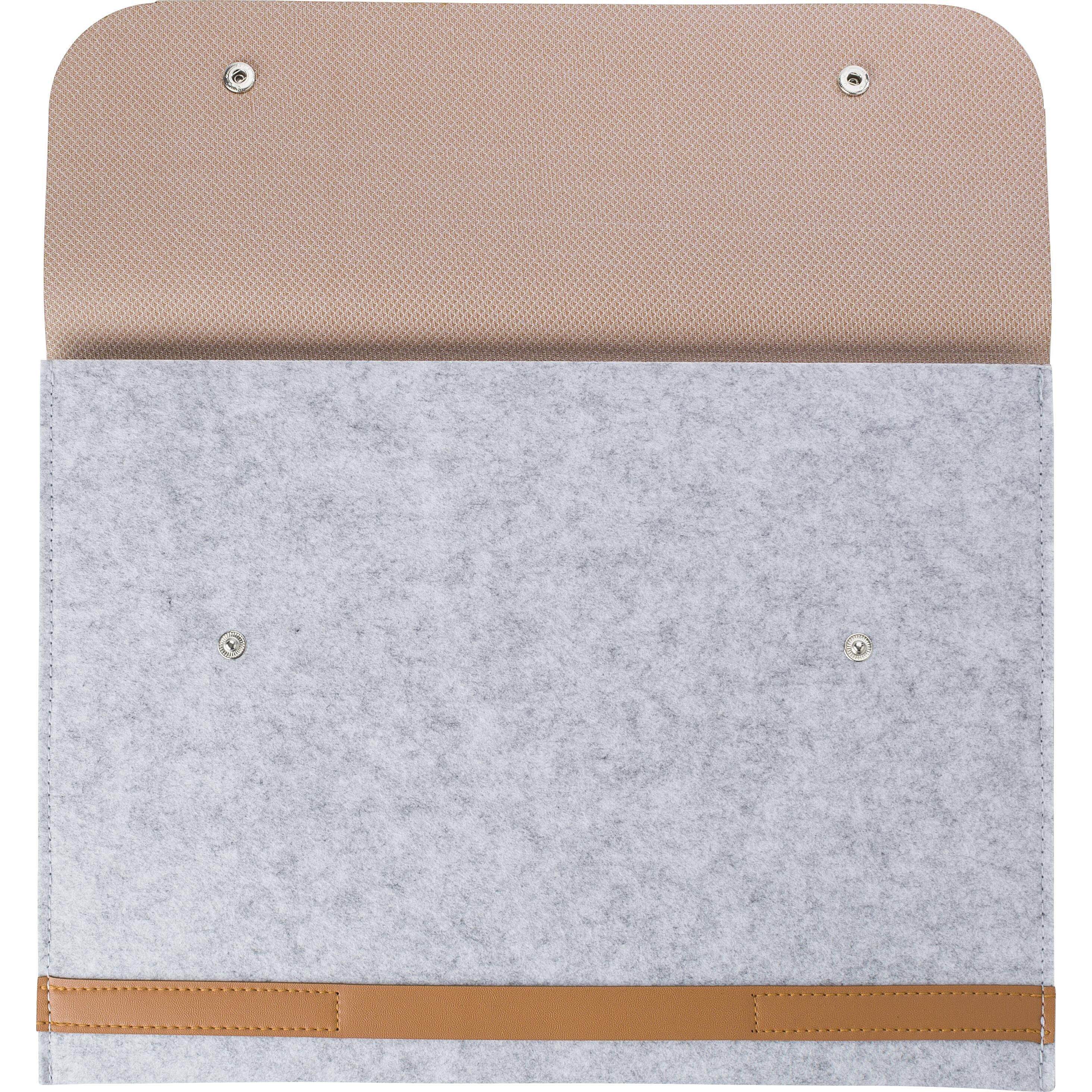 rPET-Filz-Laptop-Tasche Jonathan - grau-151