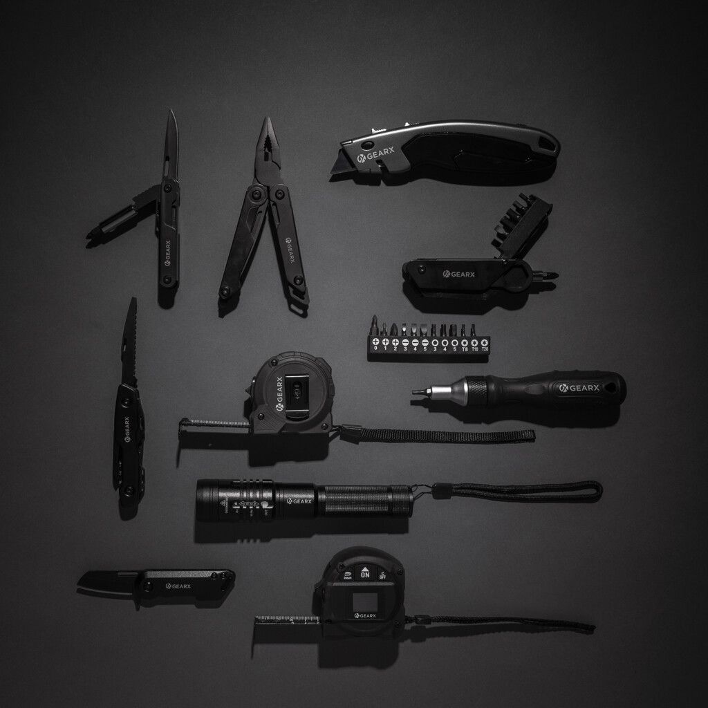 Gear X 5m Maßband mit langsamer/schneller Rückzugsfunktion - schwarz-947