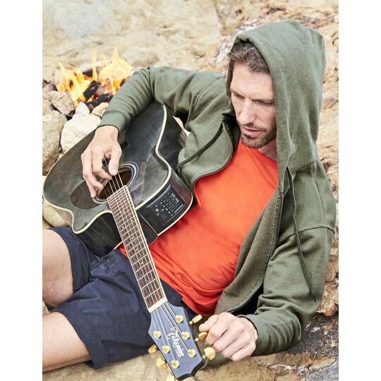 Classic Hooded Sweat Jacket - azure blue-217